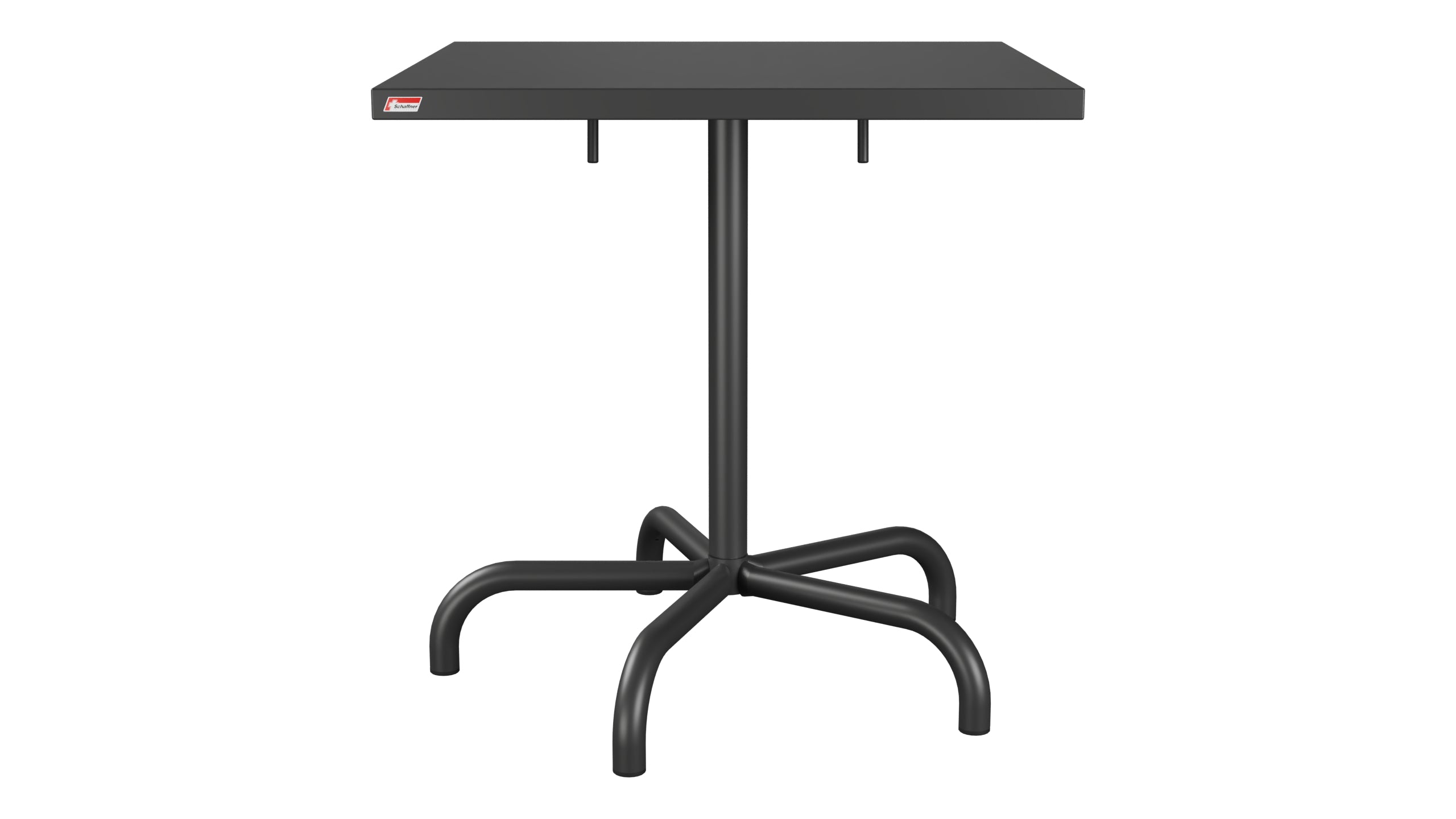 Säntis Metall-Gartentisch 70x70 klappbar in Anthrazit präsentiert im Onlineshop von KAQTU Design AG. Gartentisch ist von Schaffner