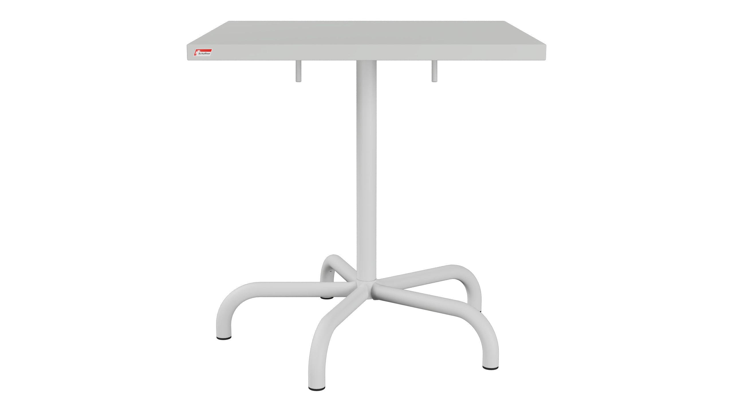 Säntis Metall-Gartentisch 70x70 klappbar in Alusilber präsentiert im Onlineshop von KAQTU Design AG. Gartentisch ist von Schaffner