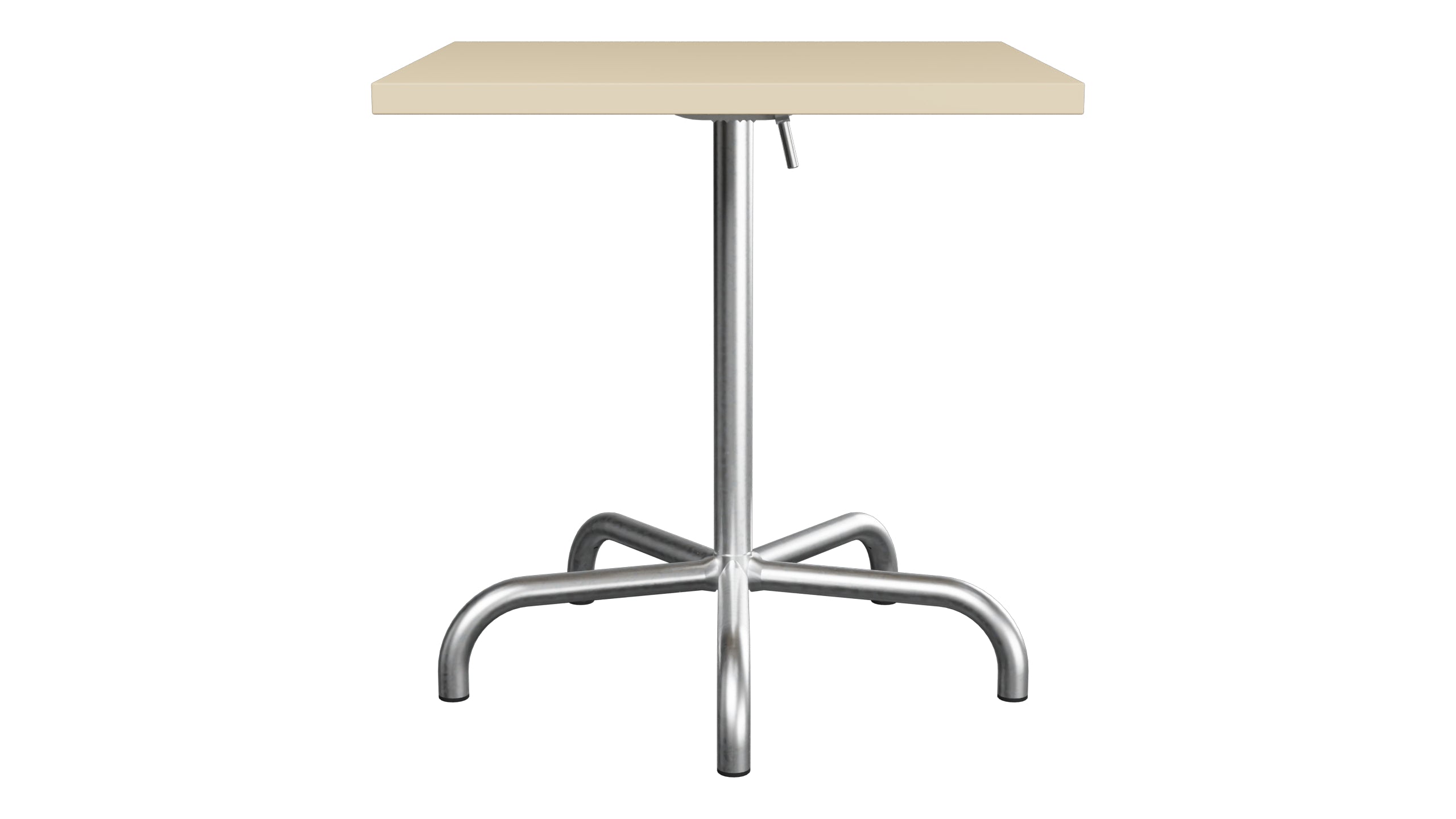 Säntis Metall-Gartentisch 70x70 klappbar in Pastellbraun präsentiert im Onlineshop von KAQTU Design AG. Gartentisch ist von Schaffner