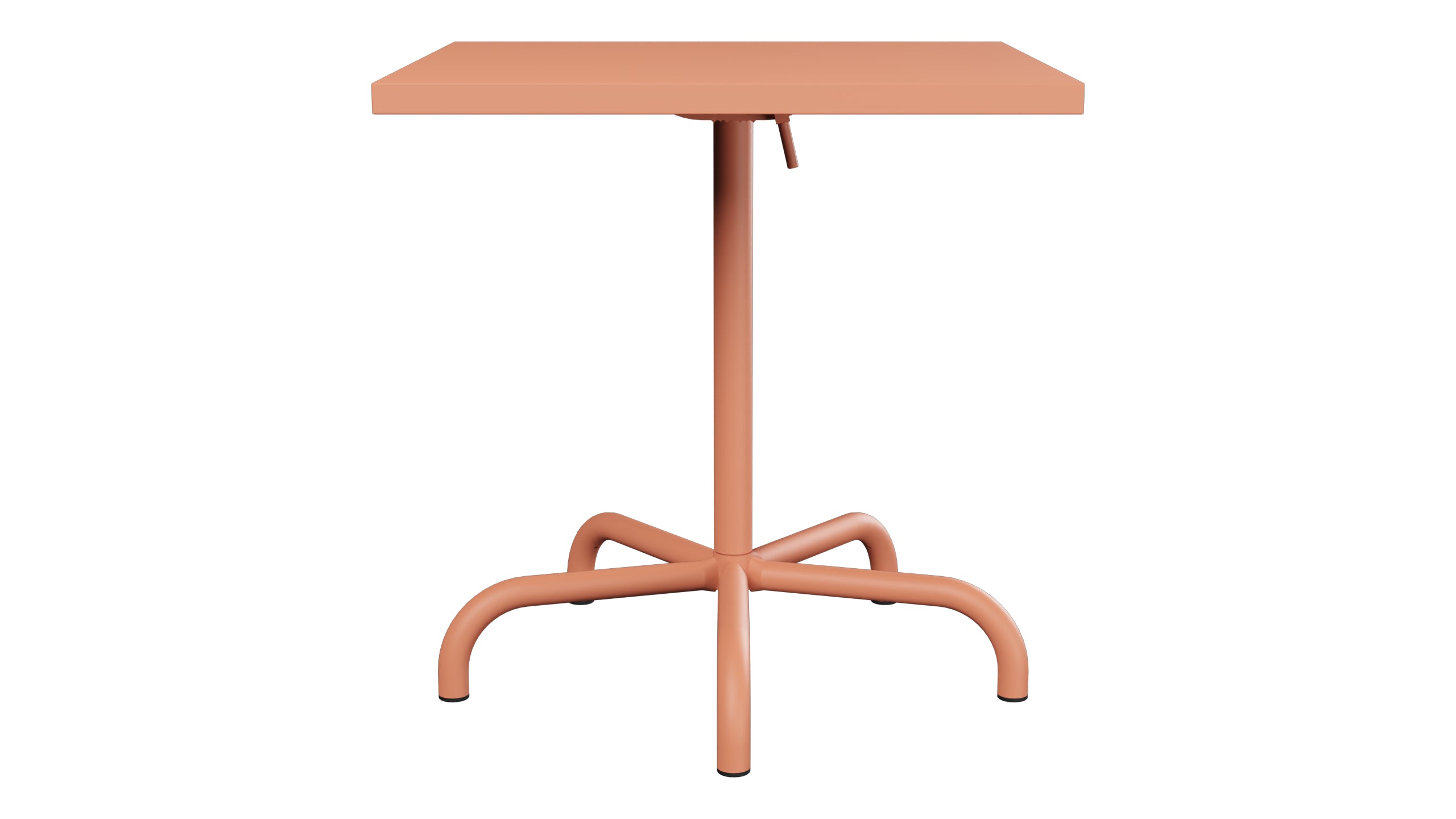 Säntis Metall-Gartentisch 70x70 klappbar in Pastellterracotta präsentiert im Onlineshop von KAQTU Design AG. Gartentisch ist von Schaffner