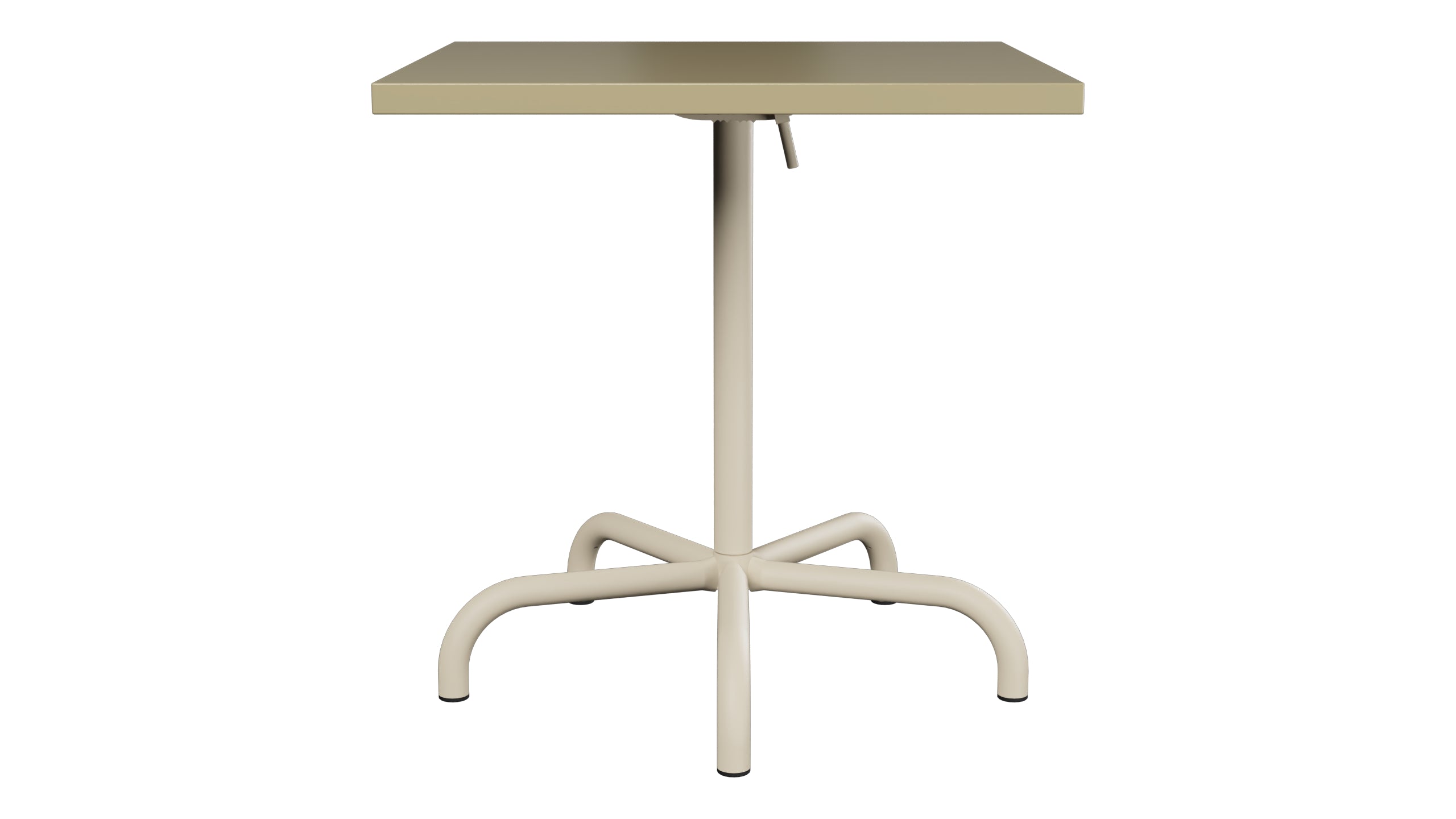 Säntis Metall-Gartentisch 70x70 klappbar in Champagner präsentiert im Onlineshop von KAQTU Design AG. Gartentisch ist von Schaffner
