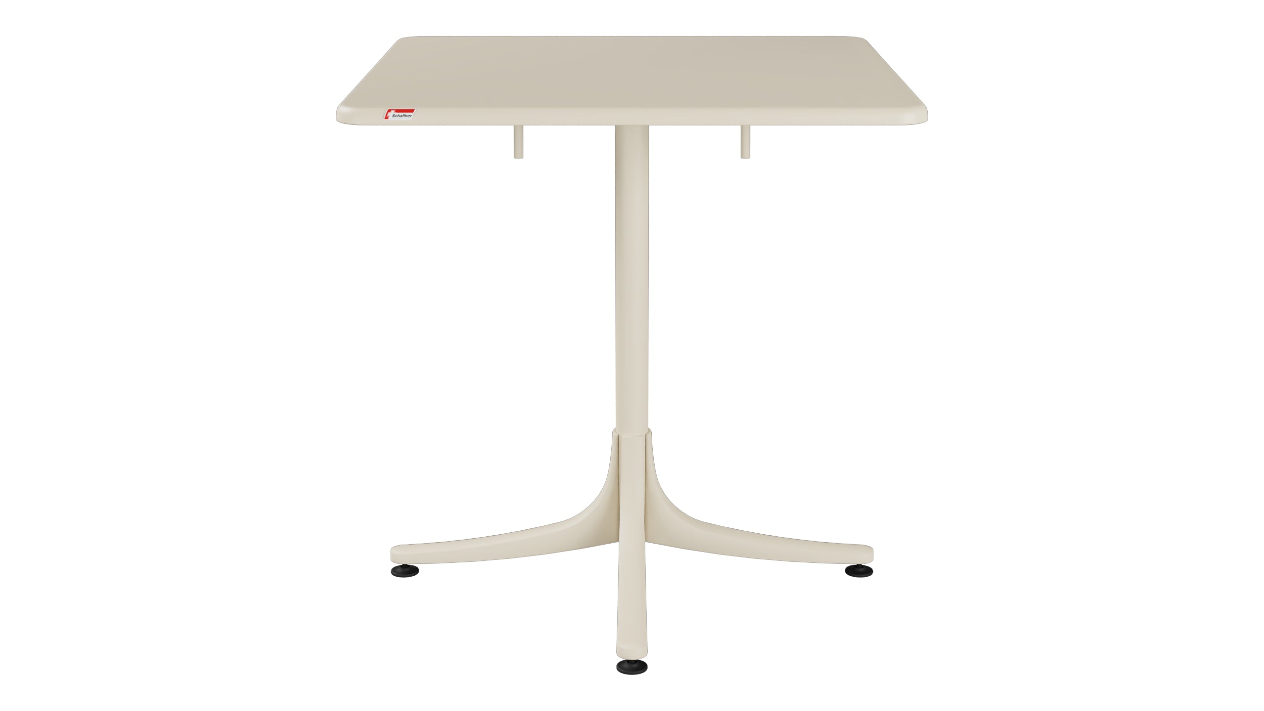 Schaffhausen Glasfaser-Gartentisch 70x70 klappbar in Pastellsand präsentiert im Onlineshop von KAQTU Design AG. Gartentisch ist von Schaffner