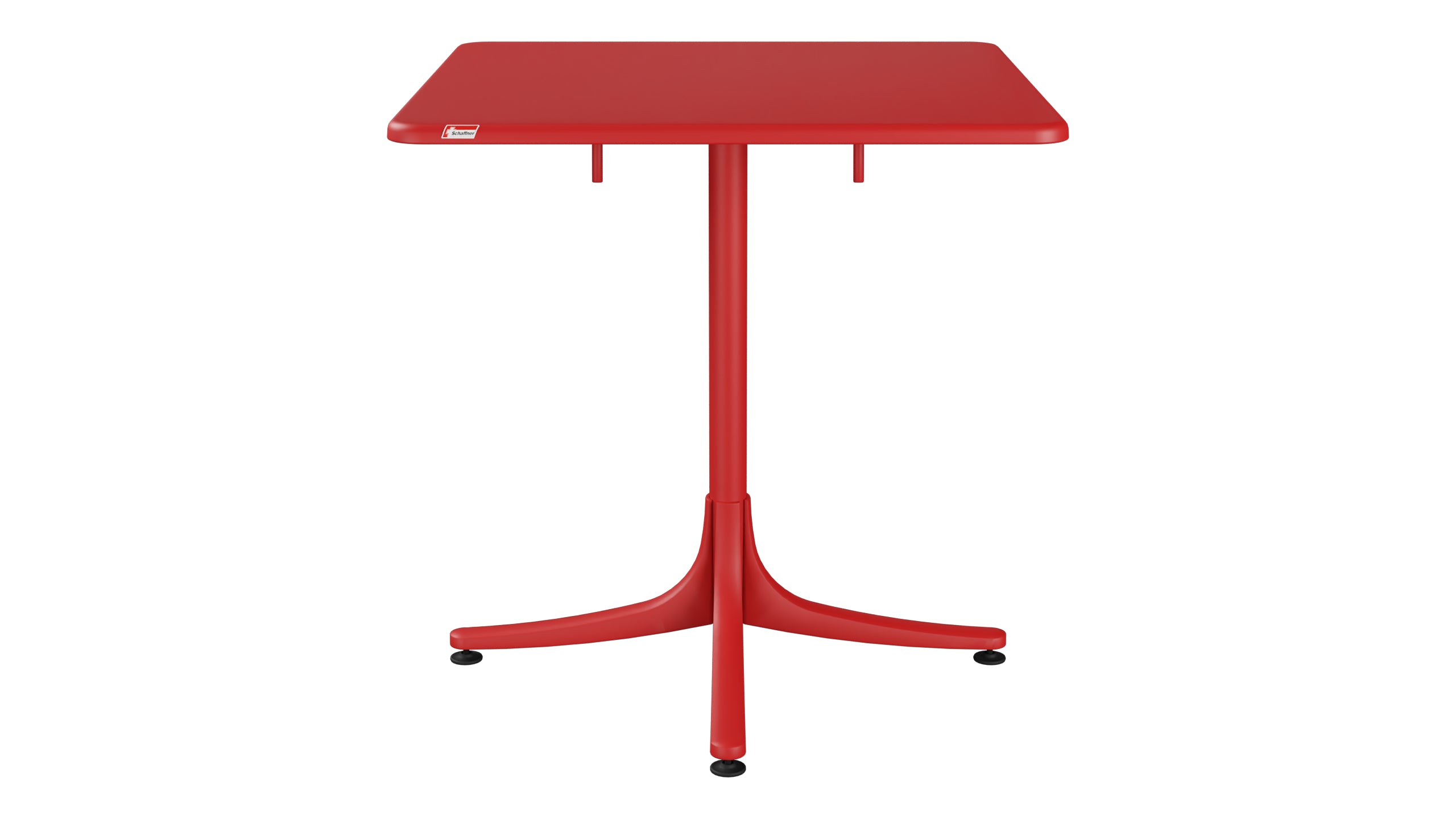 Schaffhausen Glasfaser-Gartentisch 70x70 klappbar in Rot präsentiert im Onlineshop von KAQTU Design AG. Gartentisch ist von Schaffner