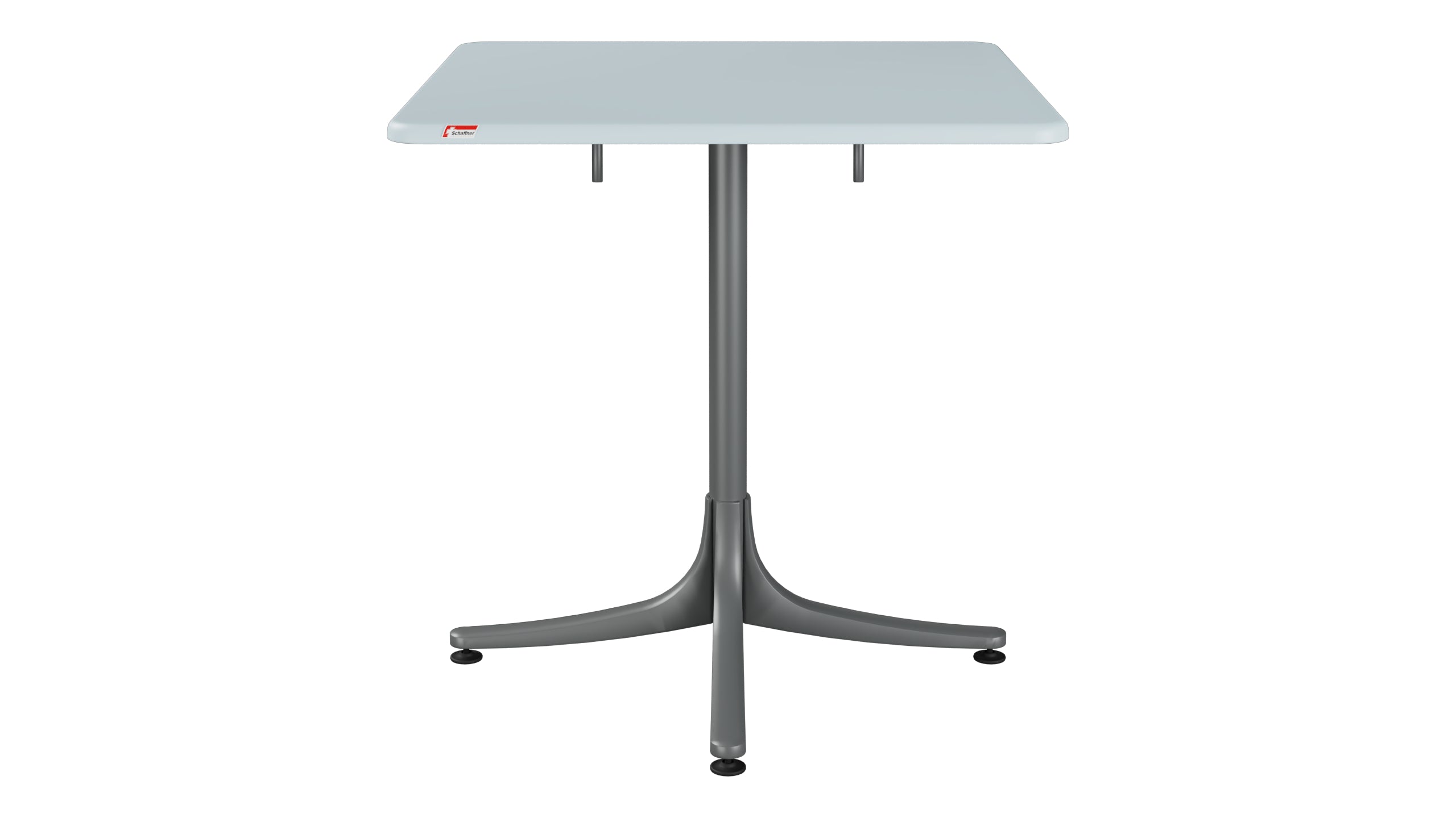 Schaffhausen Glasfaser-Gartentisch 70x70 klappbar in Pastellblau präsentiert im Onlineshop von KAQTU Design AG. Gartentisch ist von Schaffner