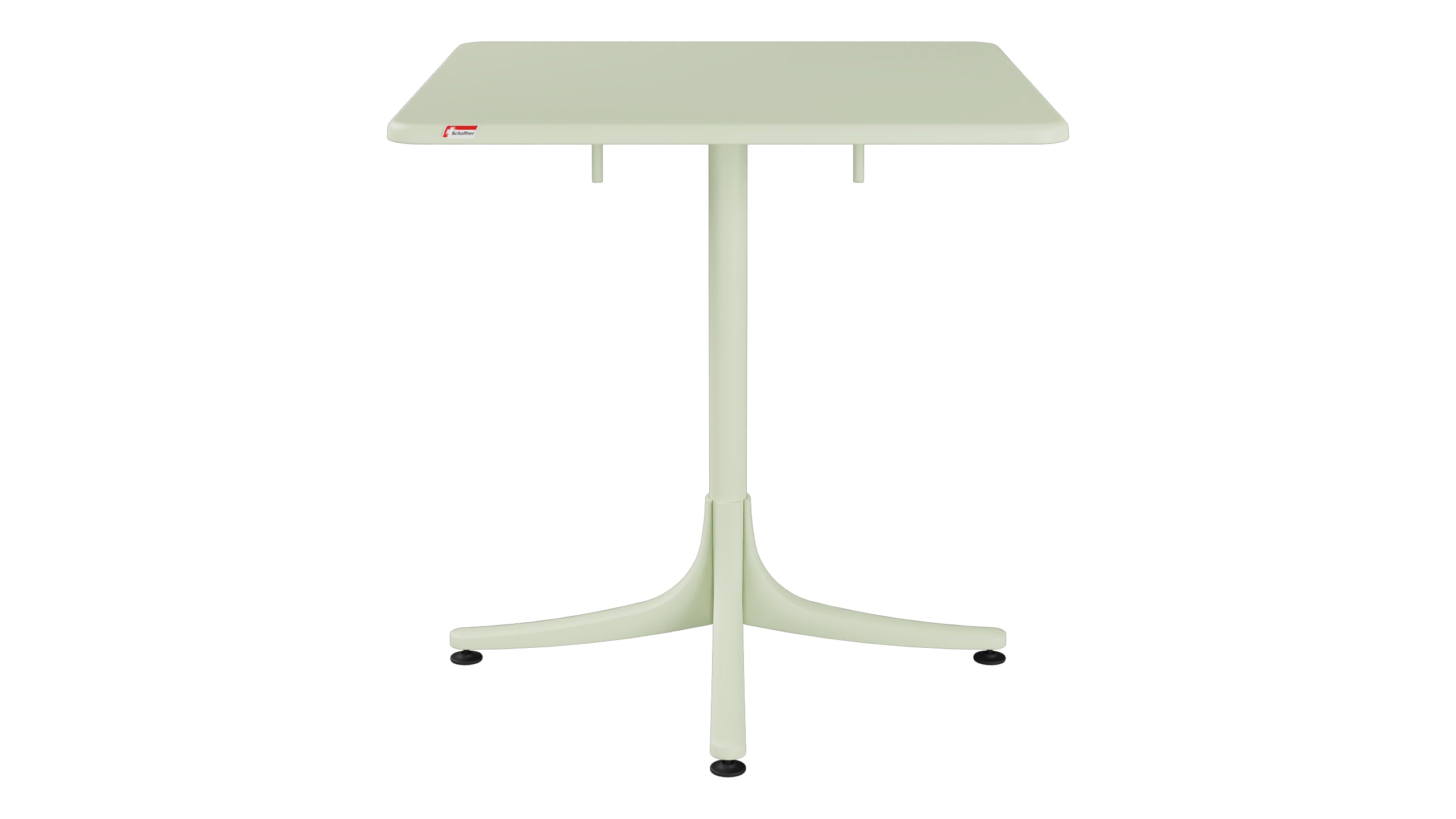 Schaffhausen Glasfaser-Gartentisch 70x70 klappbar in Pastellgrün präsentiert im Onlineshop von KAQTU Design AG. Gartentisch ist von Schaffner