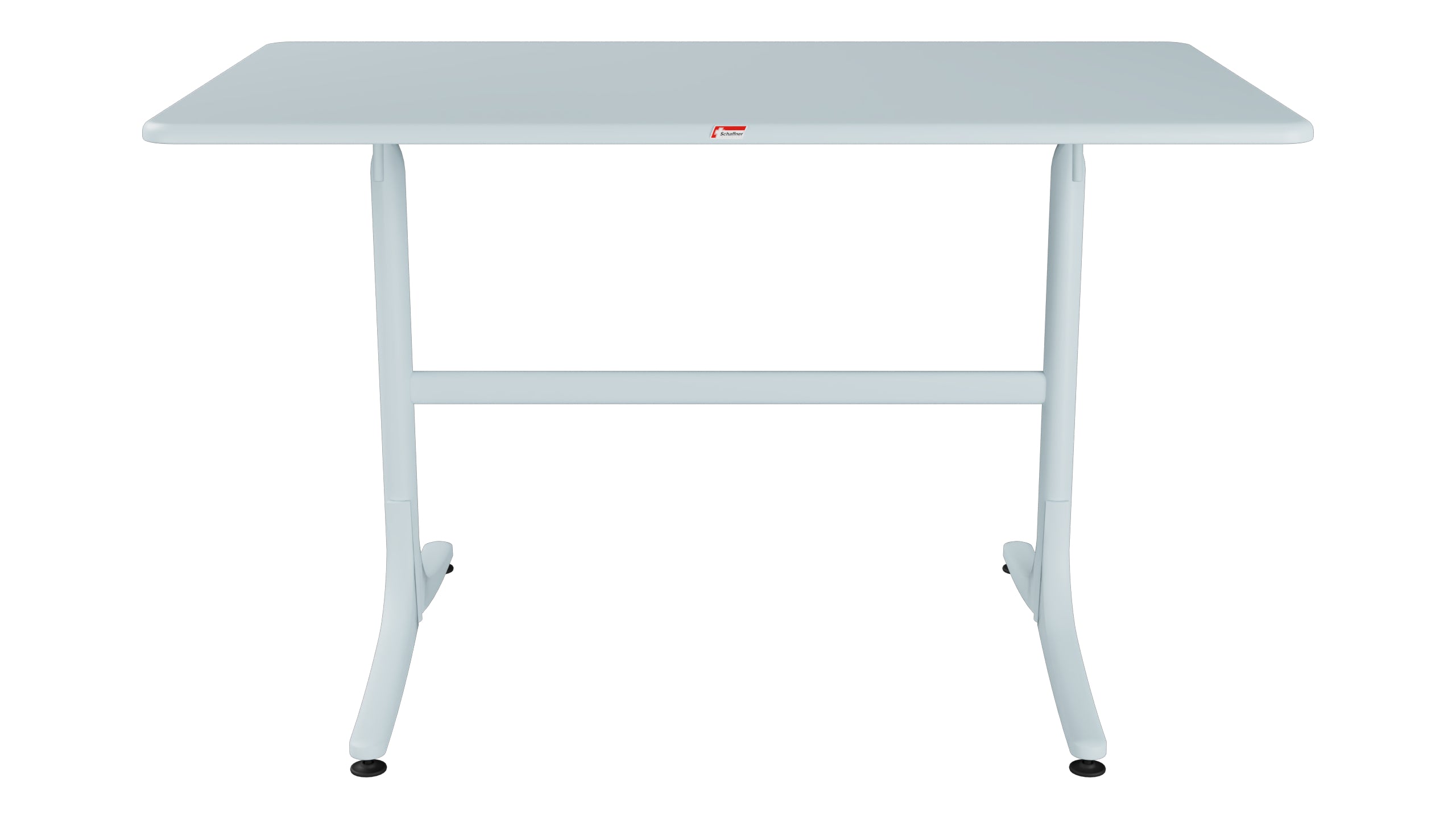 Schaffhausen Glasfaser-Gartentisch 120x70 klappbar in Pastellblau präsentiert im Onlineshop von KAQTU Design AG. Gartentisch ist von Schaffner