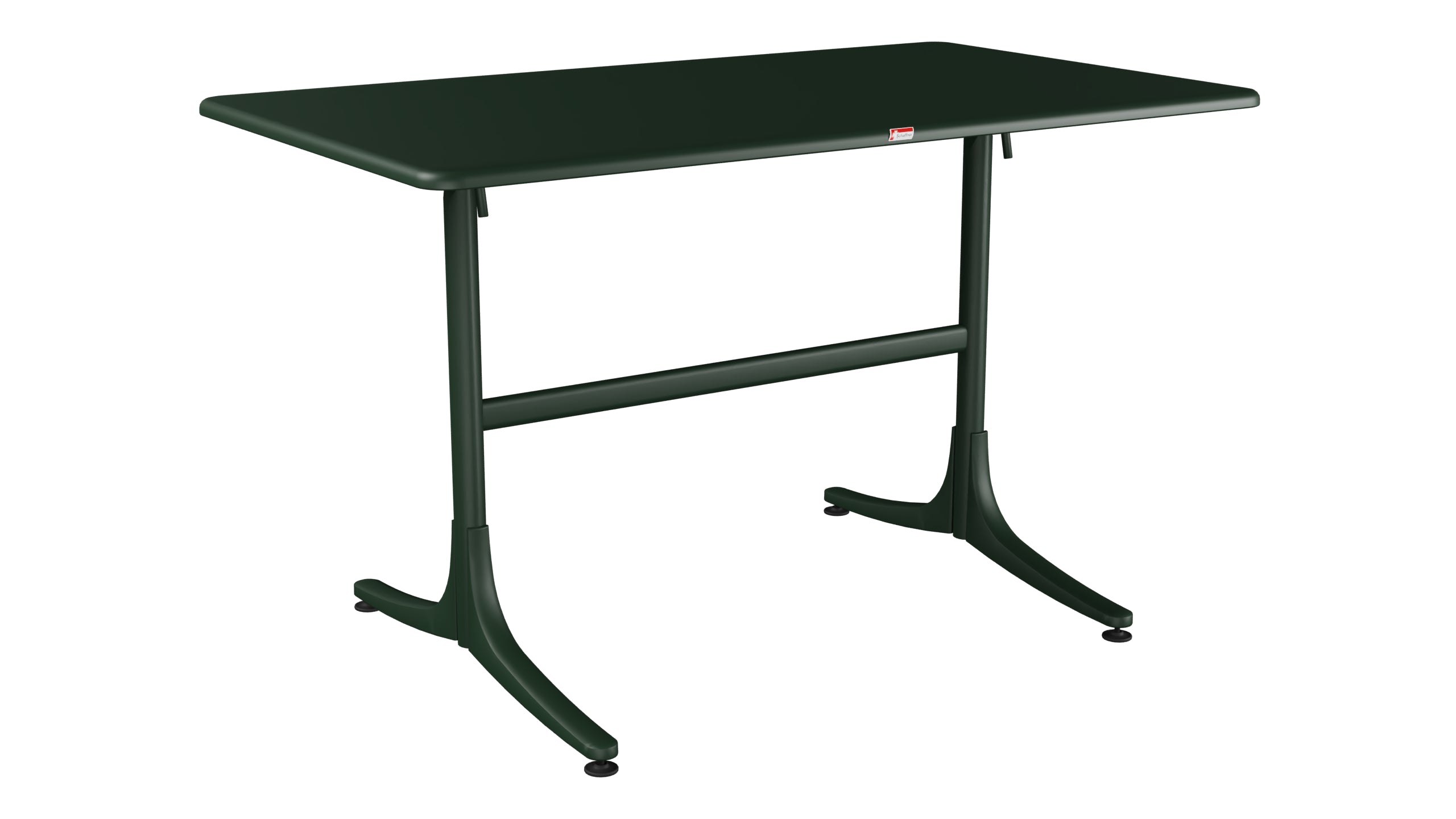 Schaffhausen Glasfaser-Gartentisch 120x70 klappbar in Tannengrün präsentiert im Onlineshop von KAQTU Design AG. Gartentisch ist von Schaffner