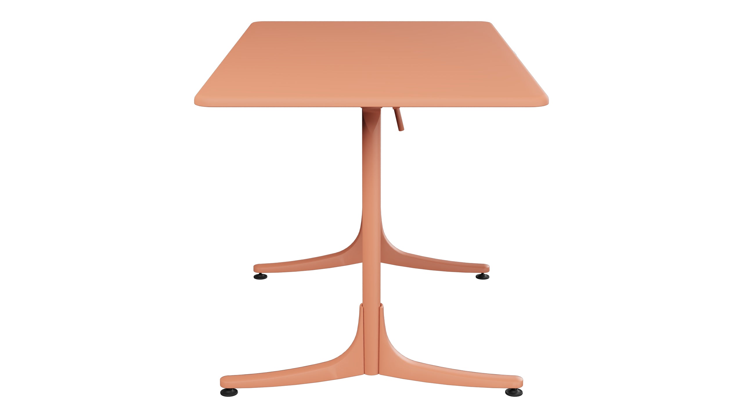 Schaffhausen Glasfaser-Gartentisch 120x70 klappbar in Pastellterracotta präsentiert im Onlineshop von KAQTU Design AG. Gartentisch ist von Schaffner