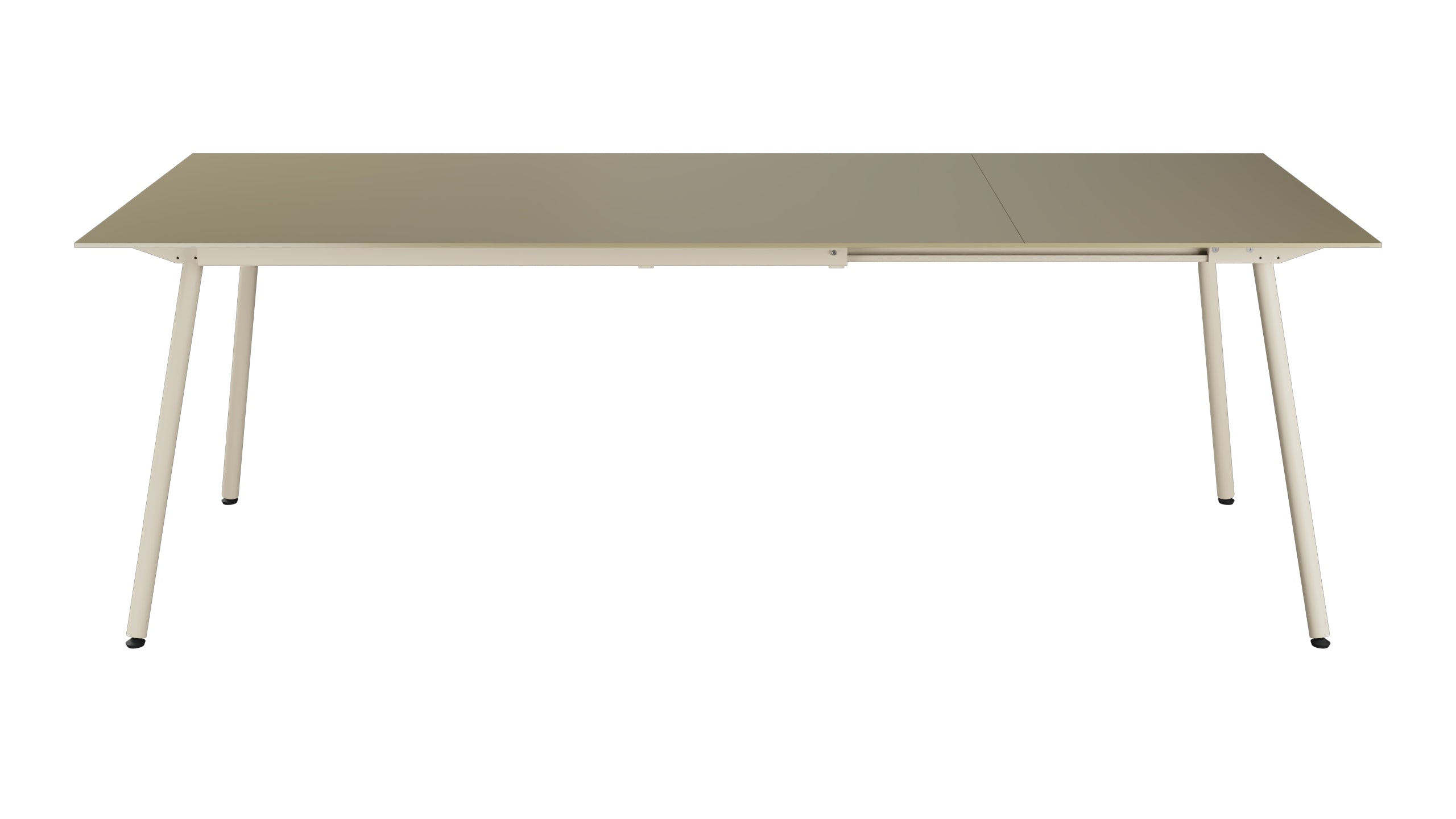 Locarno Glasfaser-Gartentisch 160/220x90 ausziehbar in Champagner präsentiert im Onlineshop von KAQTU Design AG. Gartentisch ist von Schaffner
