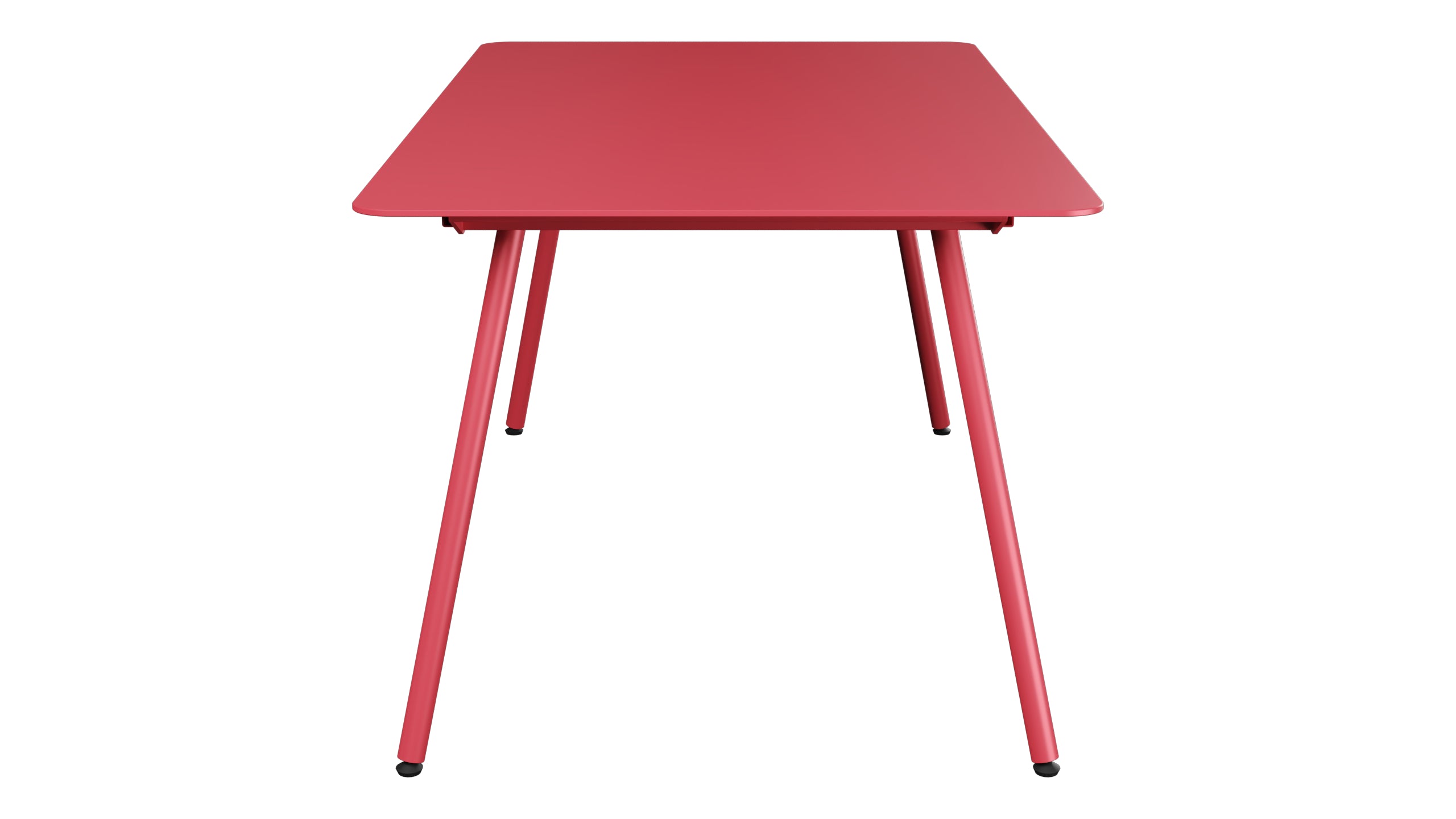 Locarno Glasfaser-Gartentisch 160x90 gerundete Ecken in Ahornrot präsentiert im Onlineshop von KAQTU Design AG. Gartentisch ist von Schaffner