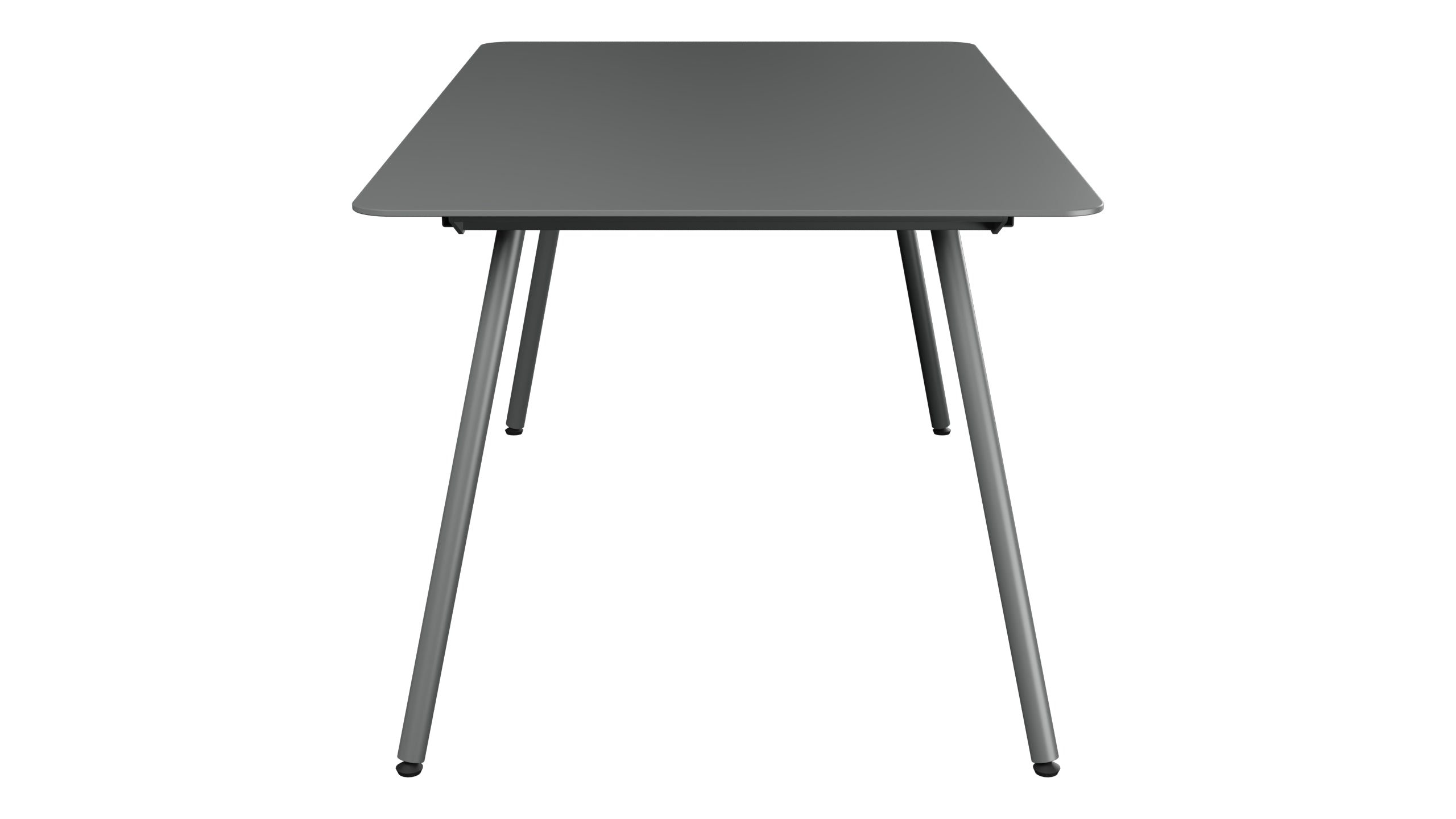 Locarno Glasfaser-Gartentisch 160x90 gerundete Ecken in Graphit präsentiert im Onlineshop von KAQTU Design AG. Gartentisch ist von Schaffner