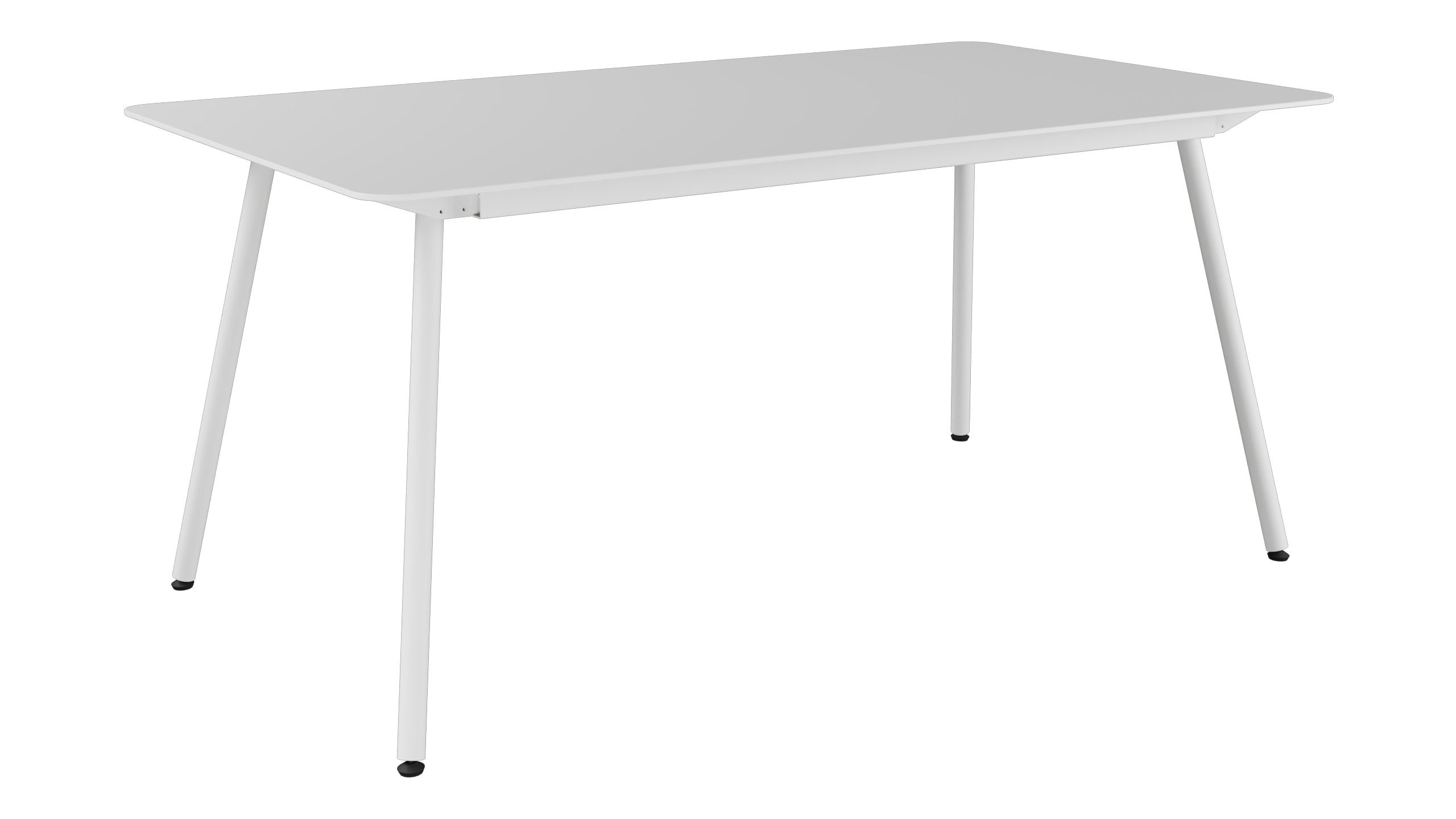 Locarno Glasfaser-Gartentisch 160x90 gerundete Ecken in Weiss präsentiert im Onlineshop von KAQTU Design AG. Gartentisch ist von Schaffner