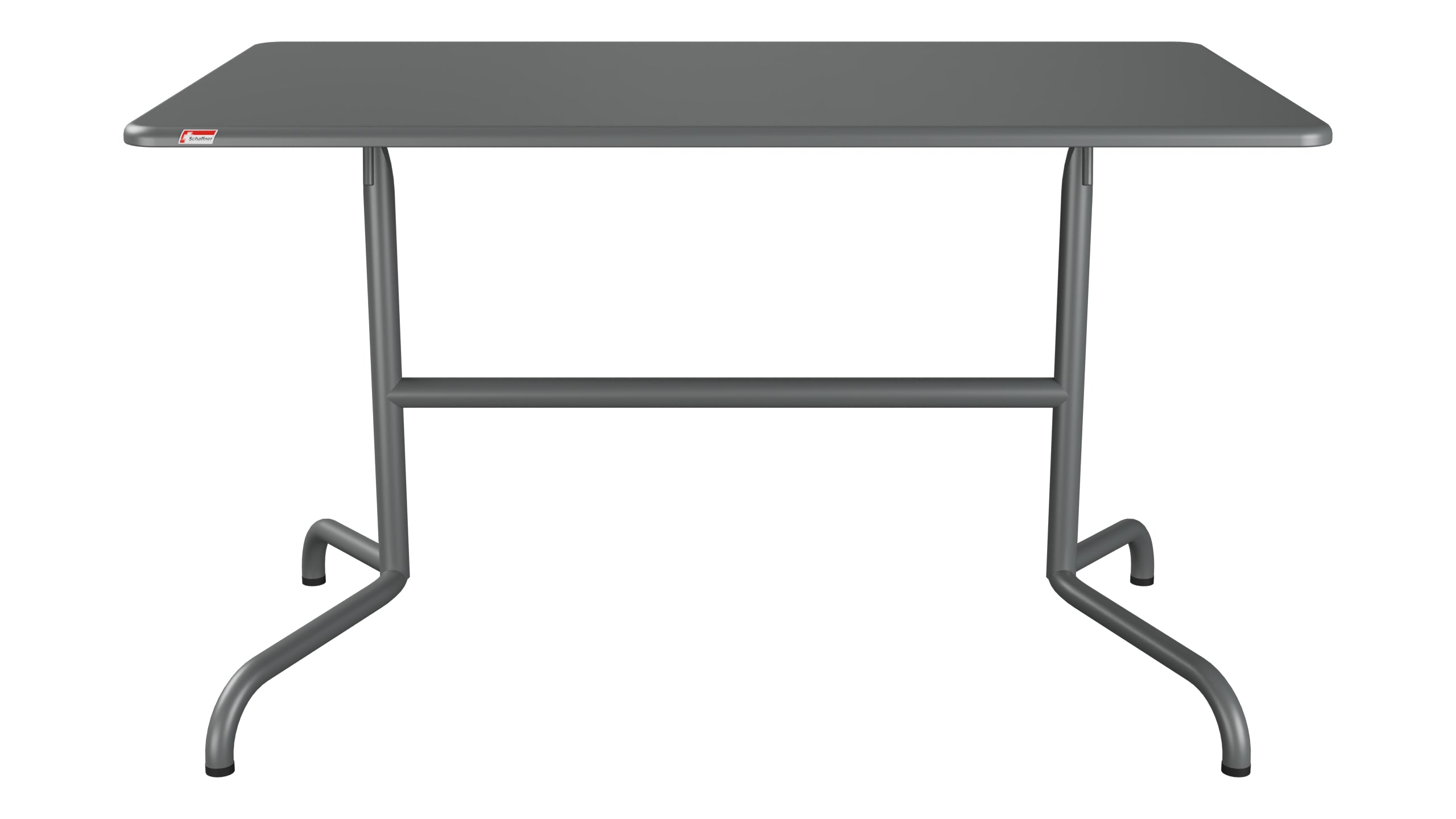 Davos Glasfaser-Gartentisch 120x70 klappbar in Graphit präsentiert im Onlineshop von KAQTU Design AG. Gartentisch ist von Schaffner
