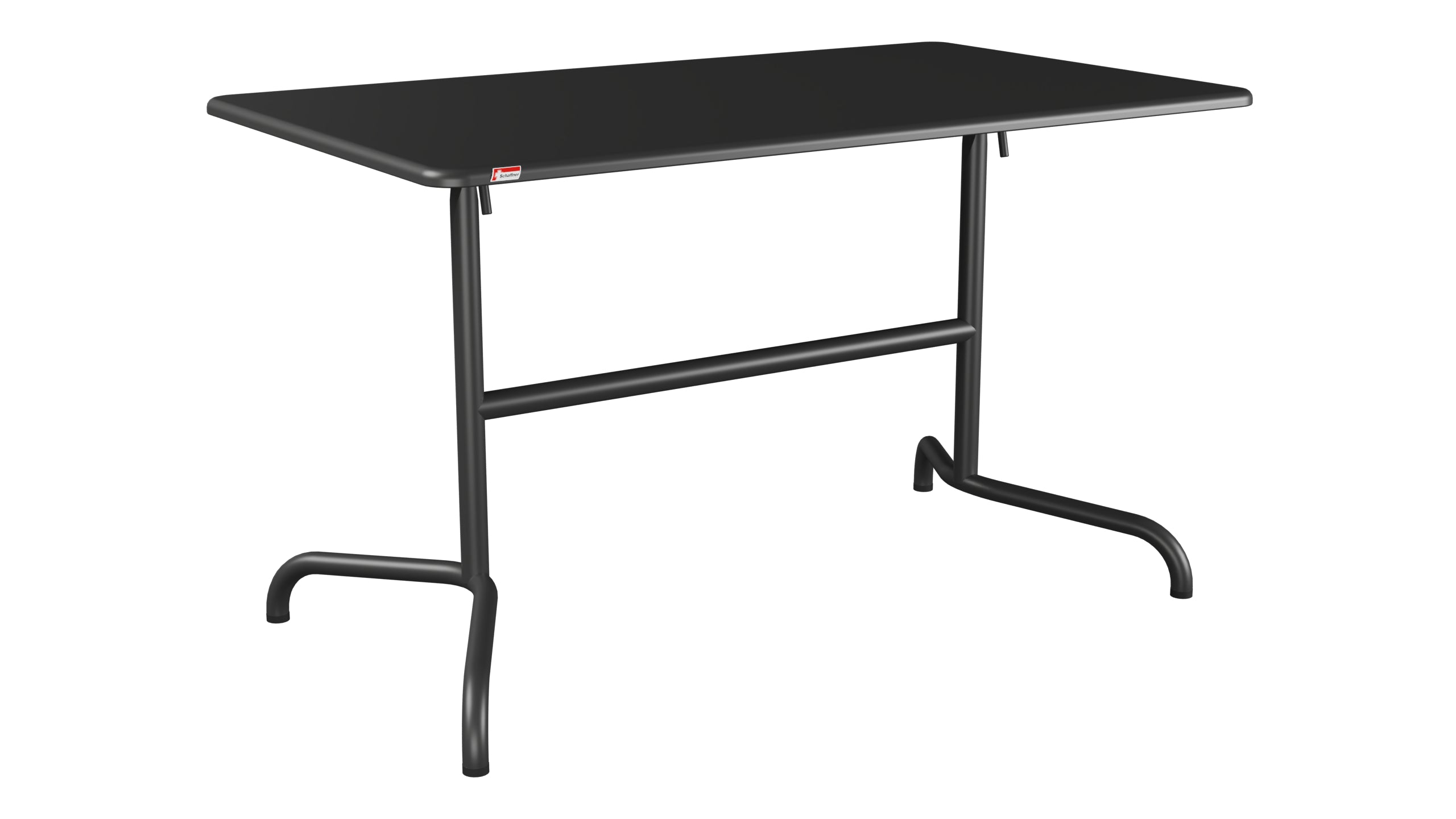 Davos Glasfaser-Gartentisch 120x70 klappbar in Anthrazit präsentiert im Onlineshop von KAQTU Design AG. Gartentisch ist von Schaffner