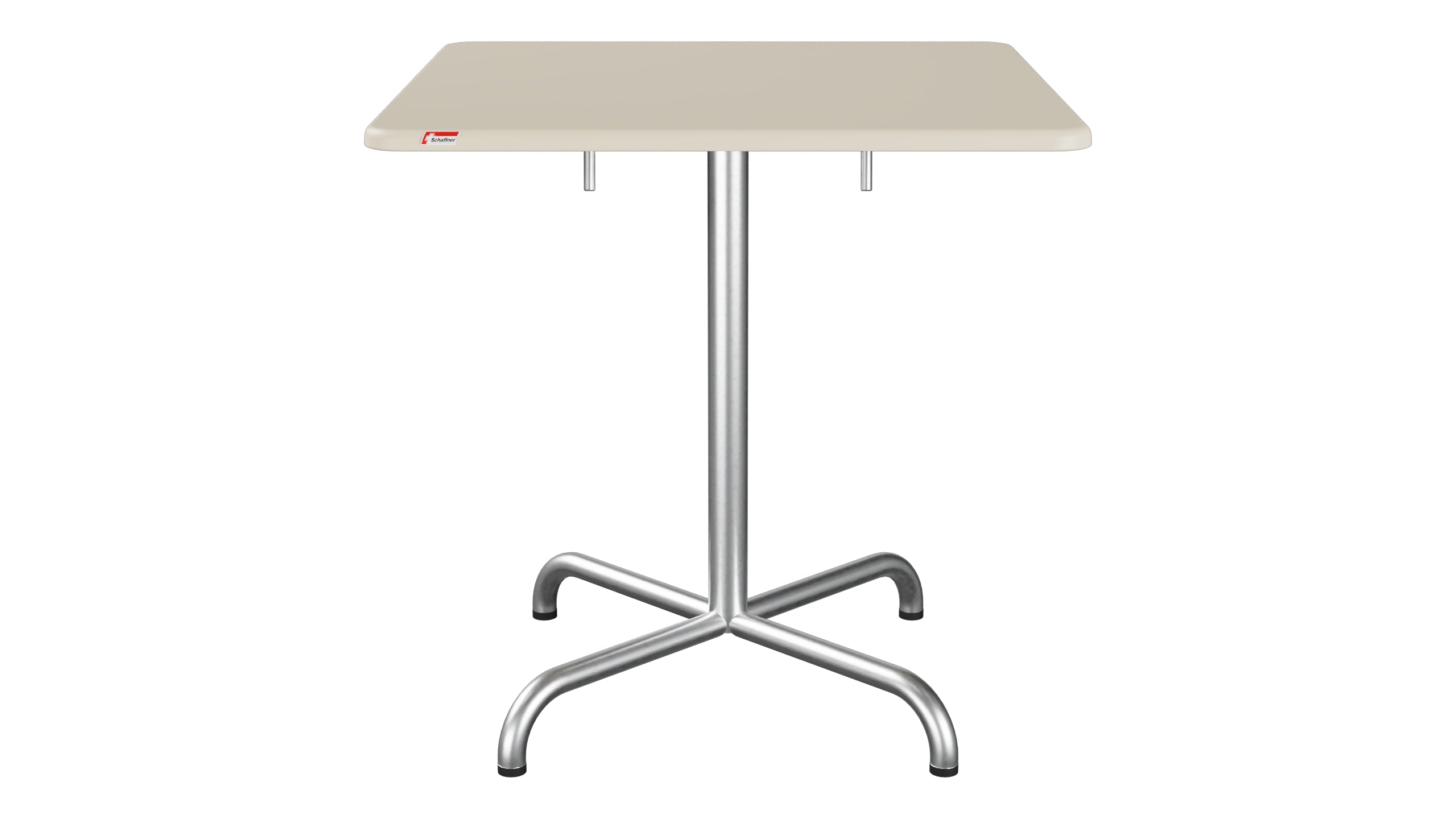 Davos Glasfaser-Gartentisch 70x70 klappbar in Pastellsand präsentiert im Onlineshop von KAQTU Design AG. Gartentisch ist von Schaffner