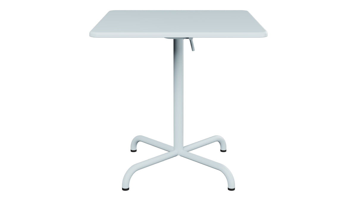 Davos Glasfaser-Gartentisch 70x70 klappbar in Pastellblau präsentiert im Onlineshop von KAQTU Design AG. Gartentisch ist von Schaffner
