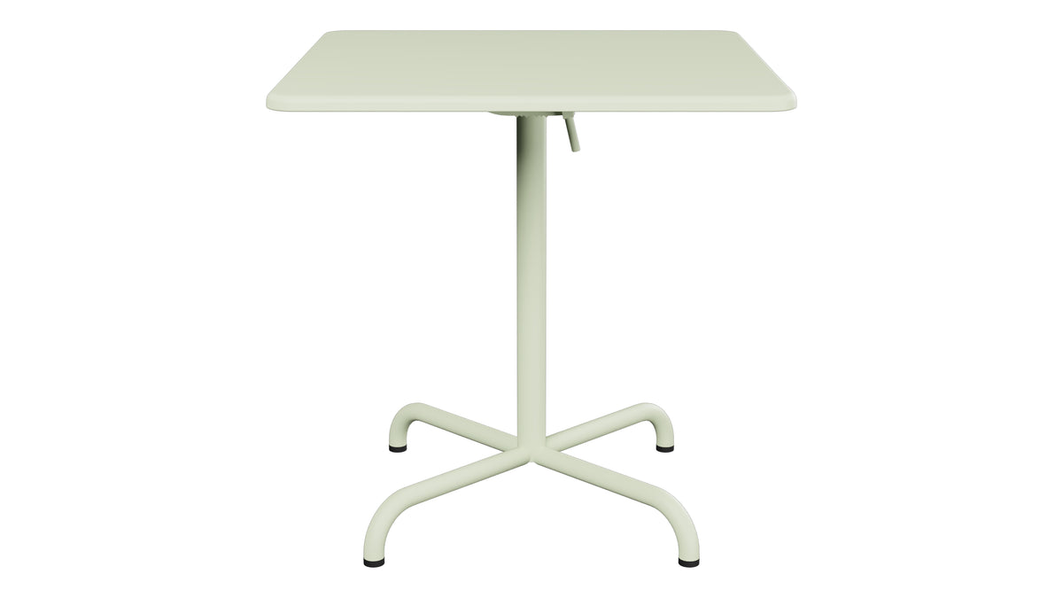 Davos Glasfaser-Gartentisch 70x70 klappbar in Pastellgrün präsentiert im Onlineshop von KAQTU Design AG. Gartentisch ist von Schaffner