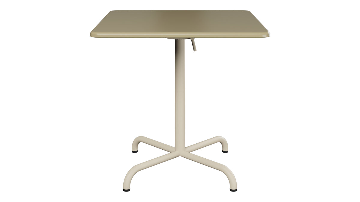 Davos Glasfaser-Gartentisch 70x70 klappbar in Champagner präsentiert im Onlineshop von KAQTU Design AG. Gartentisch ist von Schaffner