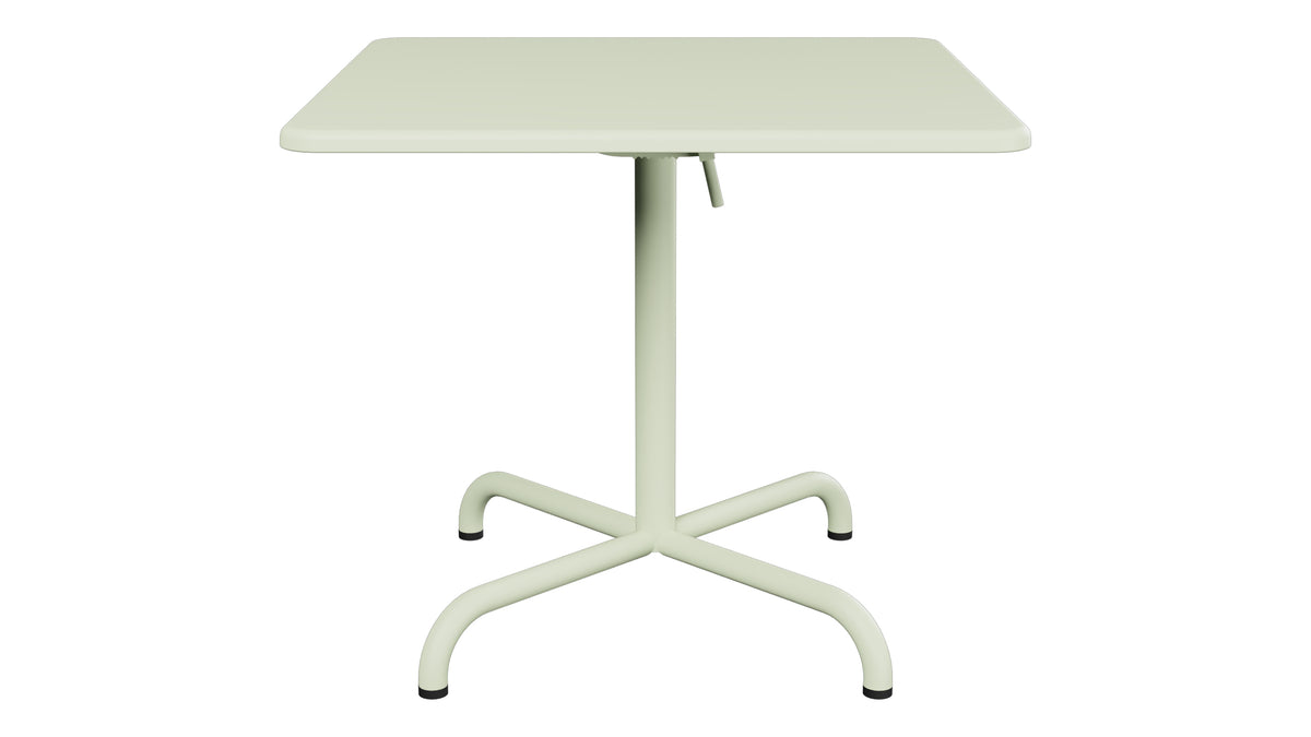 Davos Glasfaser-Salontisch 70x70 / 62 klappbar in Pastellgrün präsentiert im Onlineshop von KAQTU Design AG. Beistelltisch Outdoor ist von Schaffner
