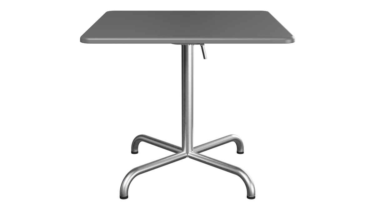 Davos Glasfaser-Salontisch 70x70 / 62 klappbar in Graphit präsentiert im Onlineshop von KAQTU Design AG. Beistelltisch Outdoor ist von Schaffner