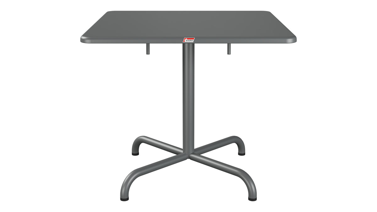 Davos Glasfaser-Salontisch 70x70 / 62 klappbar in Graphit präsentiert im Onlineshop von KAQTU Design AG. Beistelltisch Outdoor ist von Schaffner