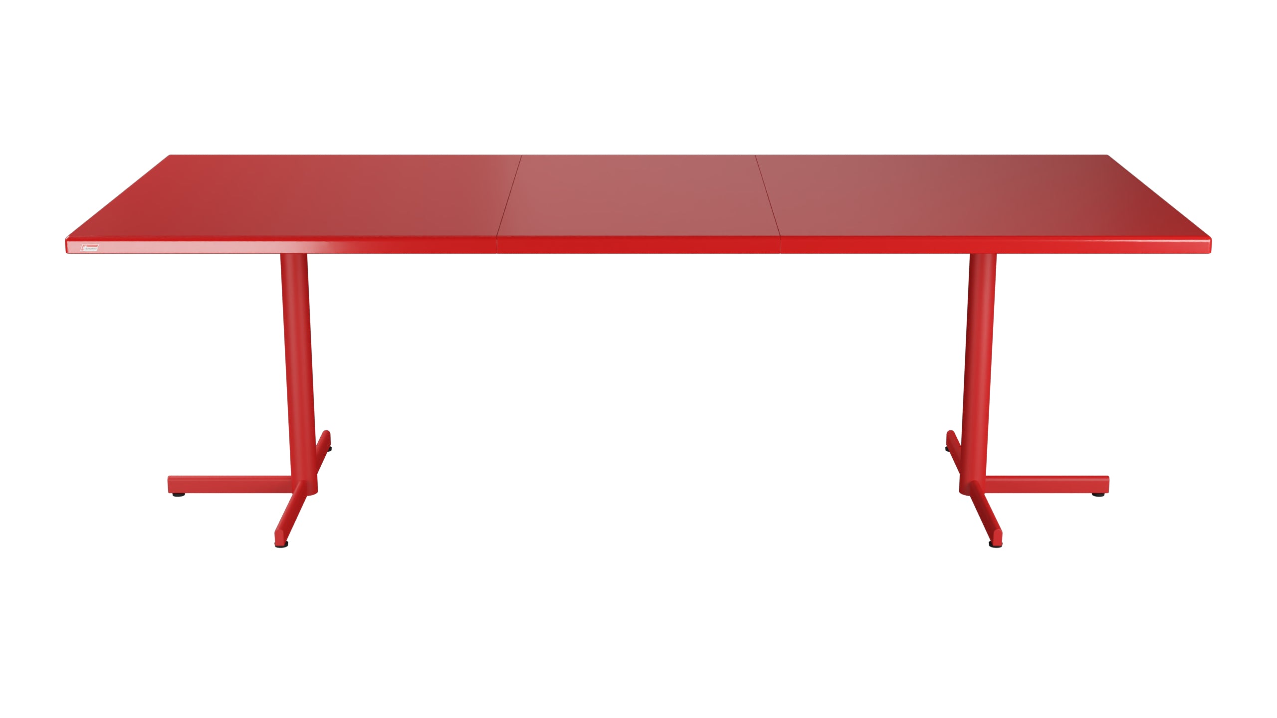 Bodensee Glasfaser-Gartentisch 176/234x95 eckig klappbar, ausziehbar in Rot präsentiert im Onlineshop von KAQTU Design AG. Gartentisch ist von Schaffner