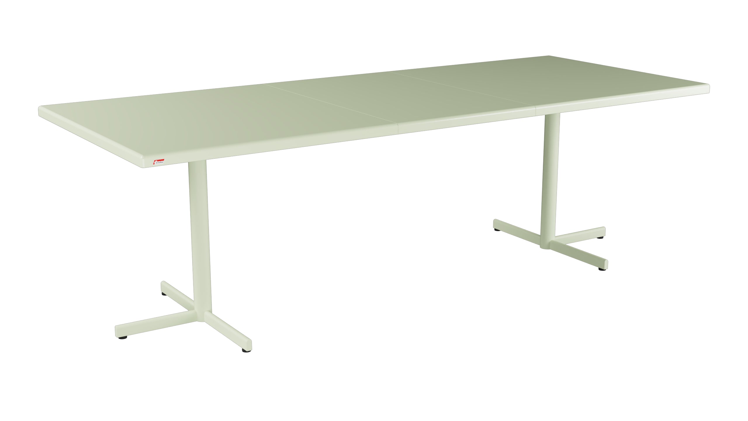 Bodensee Glasfaser-Gartentisch 176/234x95 eckig klappbar, ausziehbar in Pastellgrün präsentiert im Onlineshop von KAQTU Design AG. Gartentisch ist von Schaffner