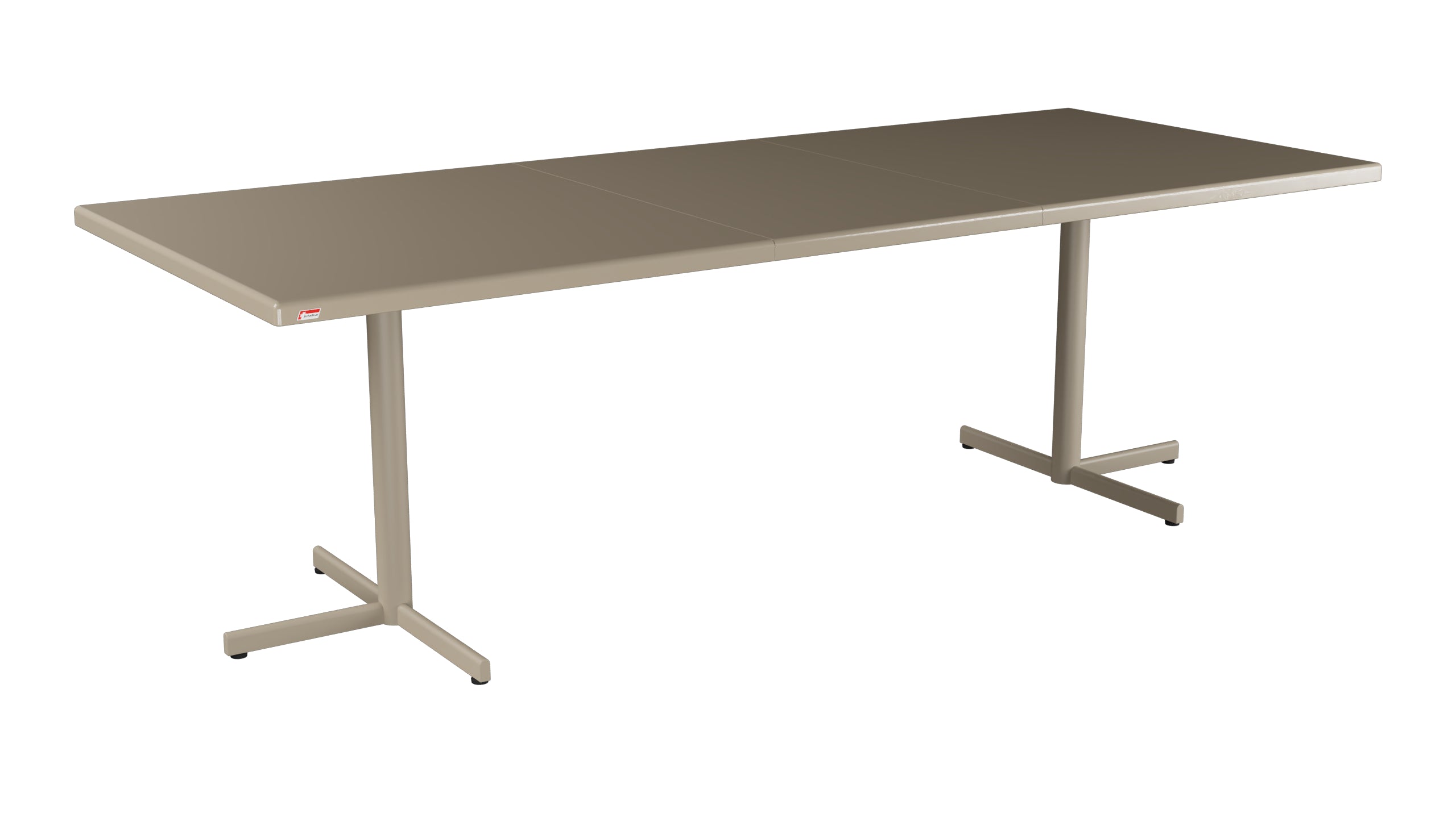 Bodensee Glasfaser-Gartentisch 176/234x95 eckig klappbar, ausziehbar in Champagner präsentiert im Onlineshop von KAQTU Design AG. Gartentisch ist von Schaffner