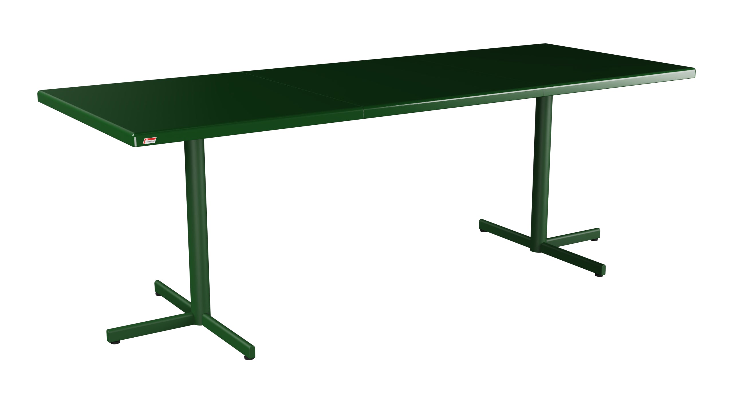 Bodensee Glasfaser-Gartentisch 140/210x80 klappbar, ausziehbar  in Tannengrün präsentiert im Onlineshop von KAQTU Design AG. Gartentisch ist von Schaffner
