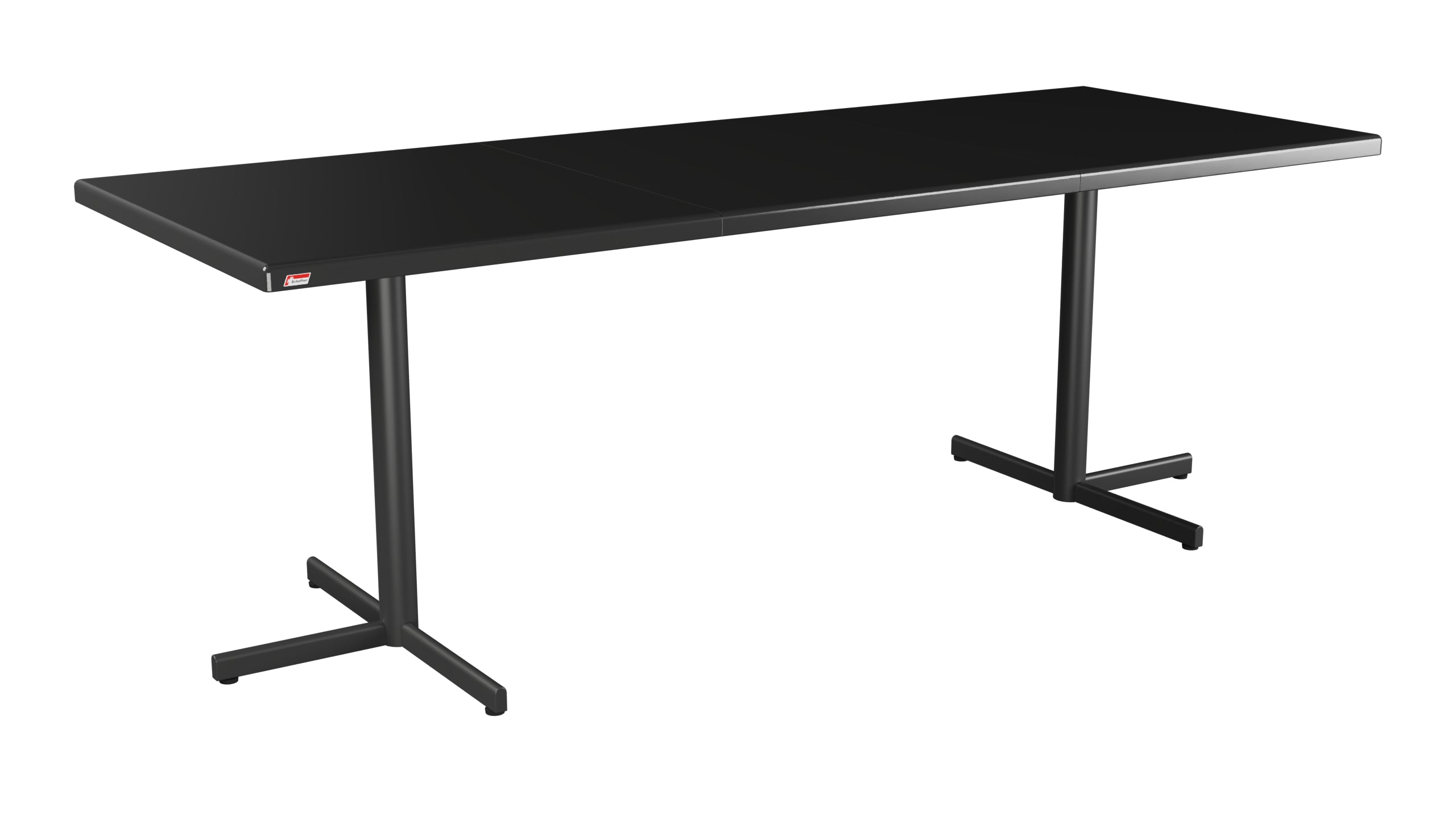 Bodensee Glasfaser-Gartentisch 140/210x80 klappbar, ausziehbar  in Anthrazit präsentiert im Onlineshop von KAQTU Design AG. Gartentisch ist von Schaffner