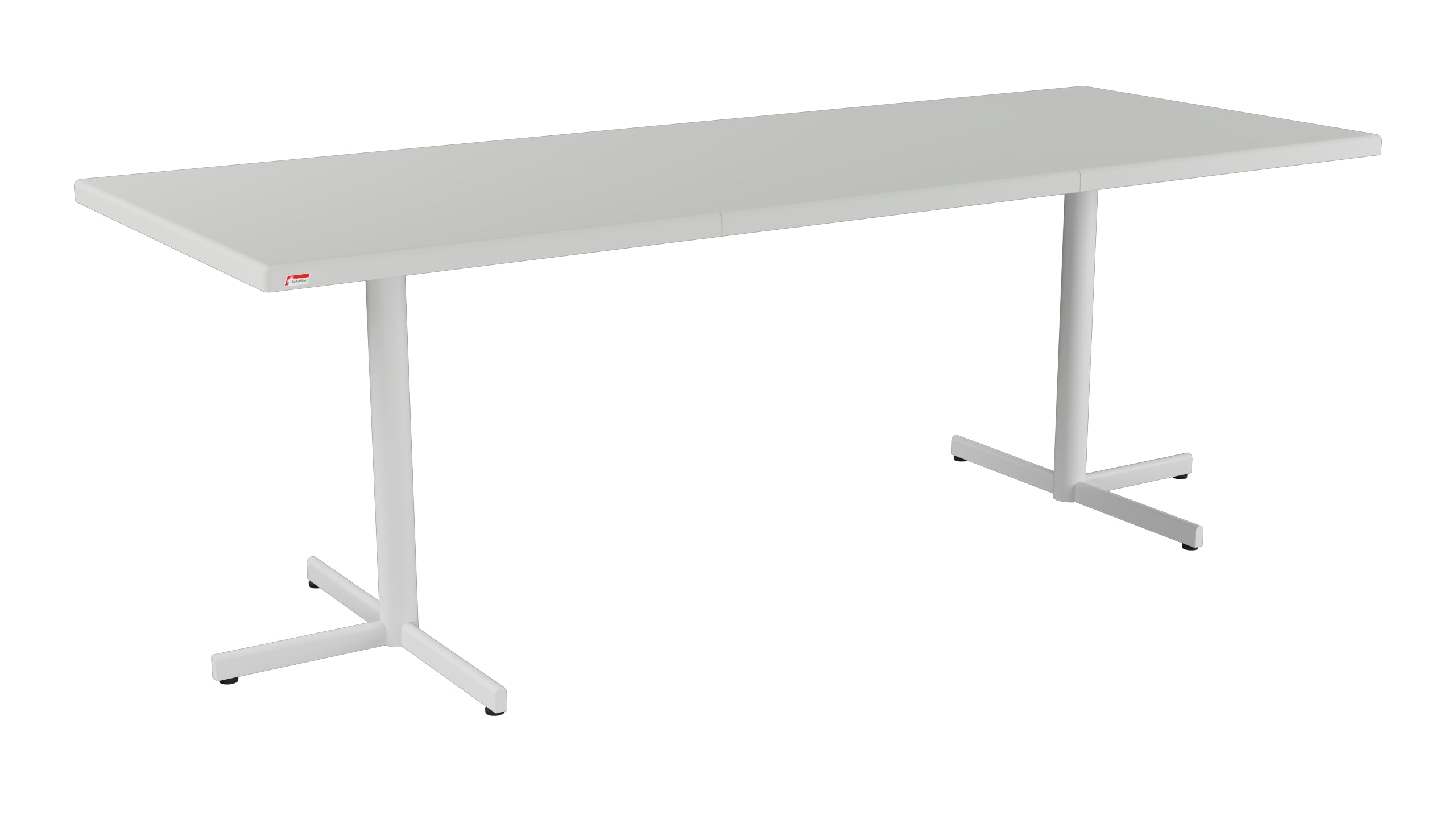 Bodensee Glasfaser-Gartentisch 140/210x80 klappbar, ausziehbar  in Alusilber präsentiert im Onlineshop von KAQTU Design AG. Gartentisch ist von Schaffner
