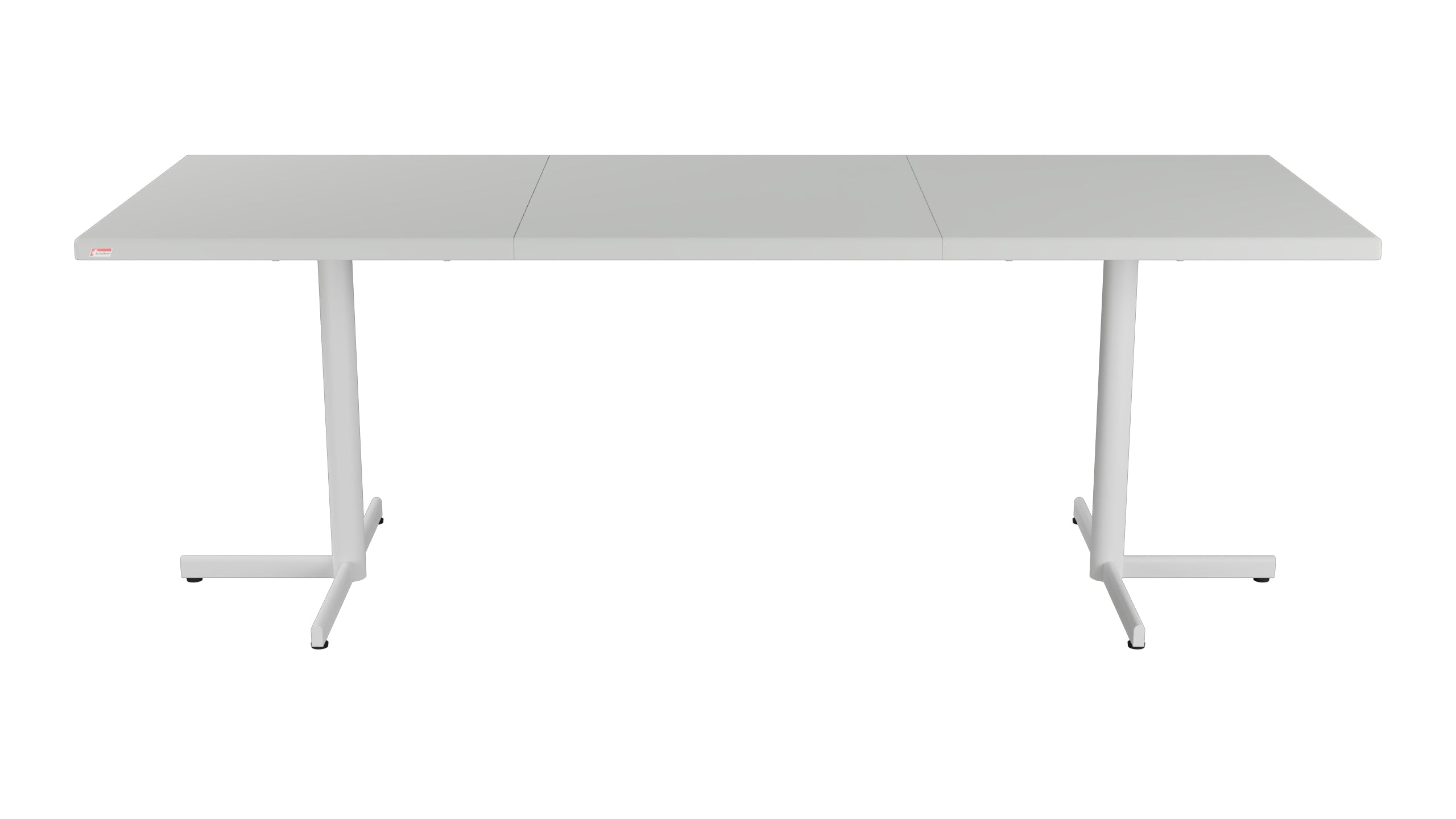 Bodensee Glasfaser-Gartentisch 140/210x80 klappbar, ausziehbar  in Alusilber präsentiert im Onlineshop von KAQTU Design AG. Gartentisch ist von Schaffner