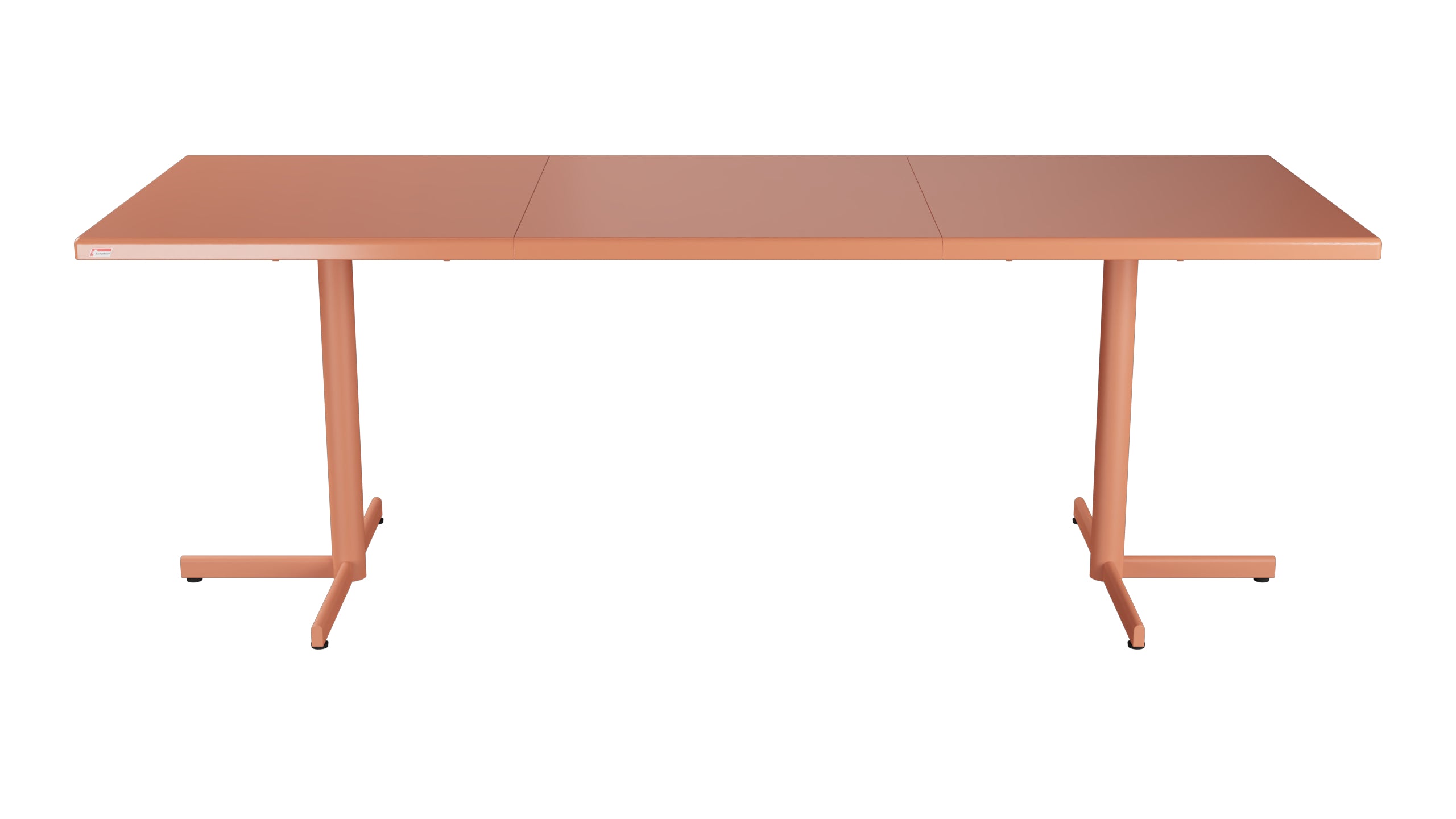 Bodensee Glasfaser-Gartentisch 140/210x80 klappbar, ausziehbar  in Pastellterracotta präsentiert im Onlineshop von KAQTU Design AG. Gartentisch ist von Schaffner