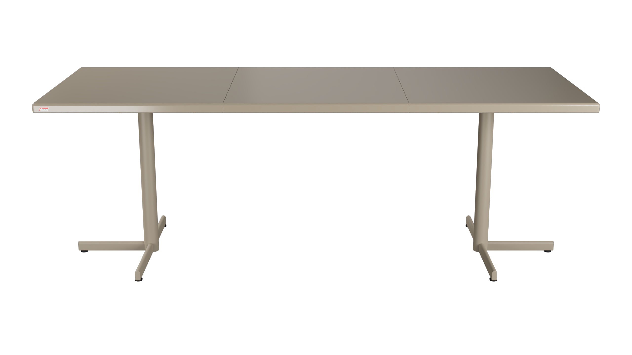 Bodensee Glasfaser-Gartentisch 140/210x80 klappbar, ausziehbar  in Champagner präsentiert im Onlineshop von KAQTU Design AG. Gartentisch ist von Schaffner