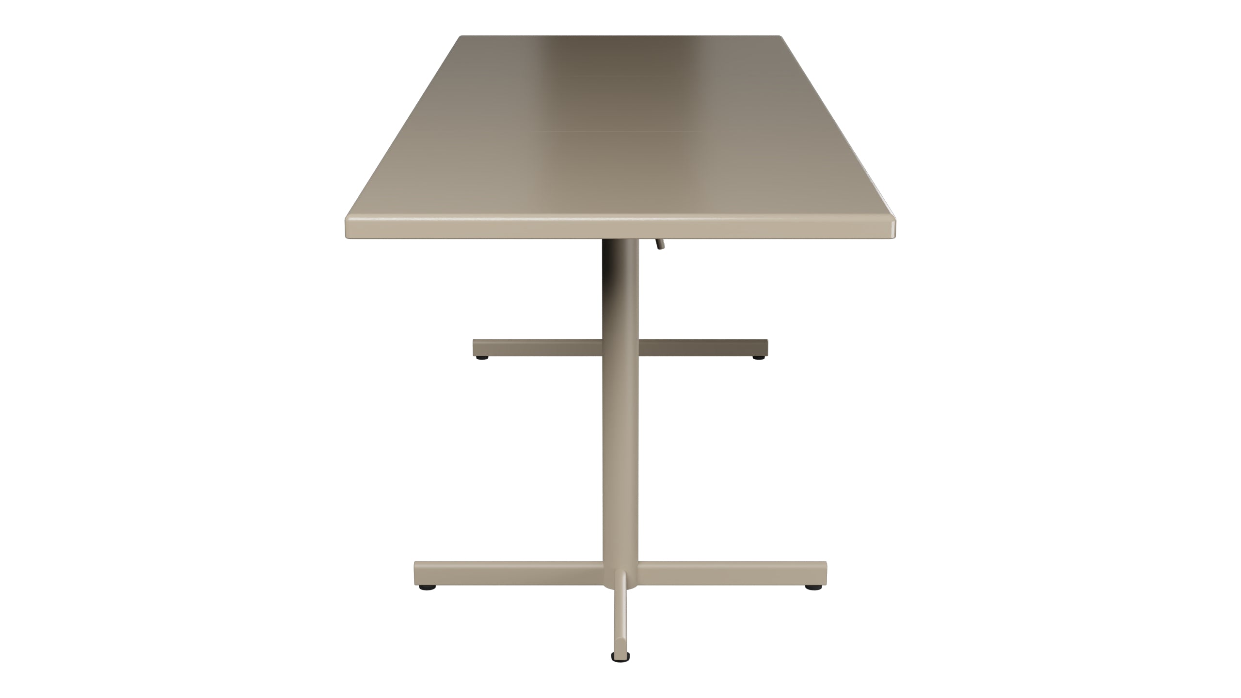 Bodensee Glasfaser-Gartentisch 140/210x80 klappbar, ausziehbar  in Champagner präsentiert im Onlineshop von KAQTU Design AG. Gartentisch ist von Schaffner