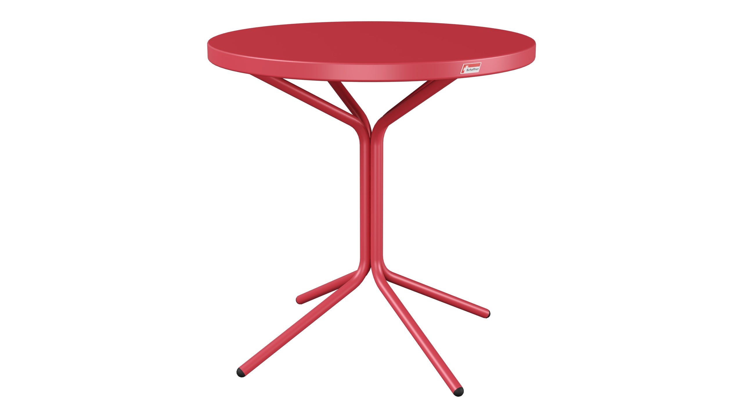PIX Metall-Beistelltisch Outdoor ø54 / 54 in Ahornrot präsentiert im Onlineshop von KAQTU Design AG. Beistelltisch Outdoor ist von Schaffner