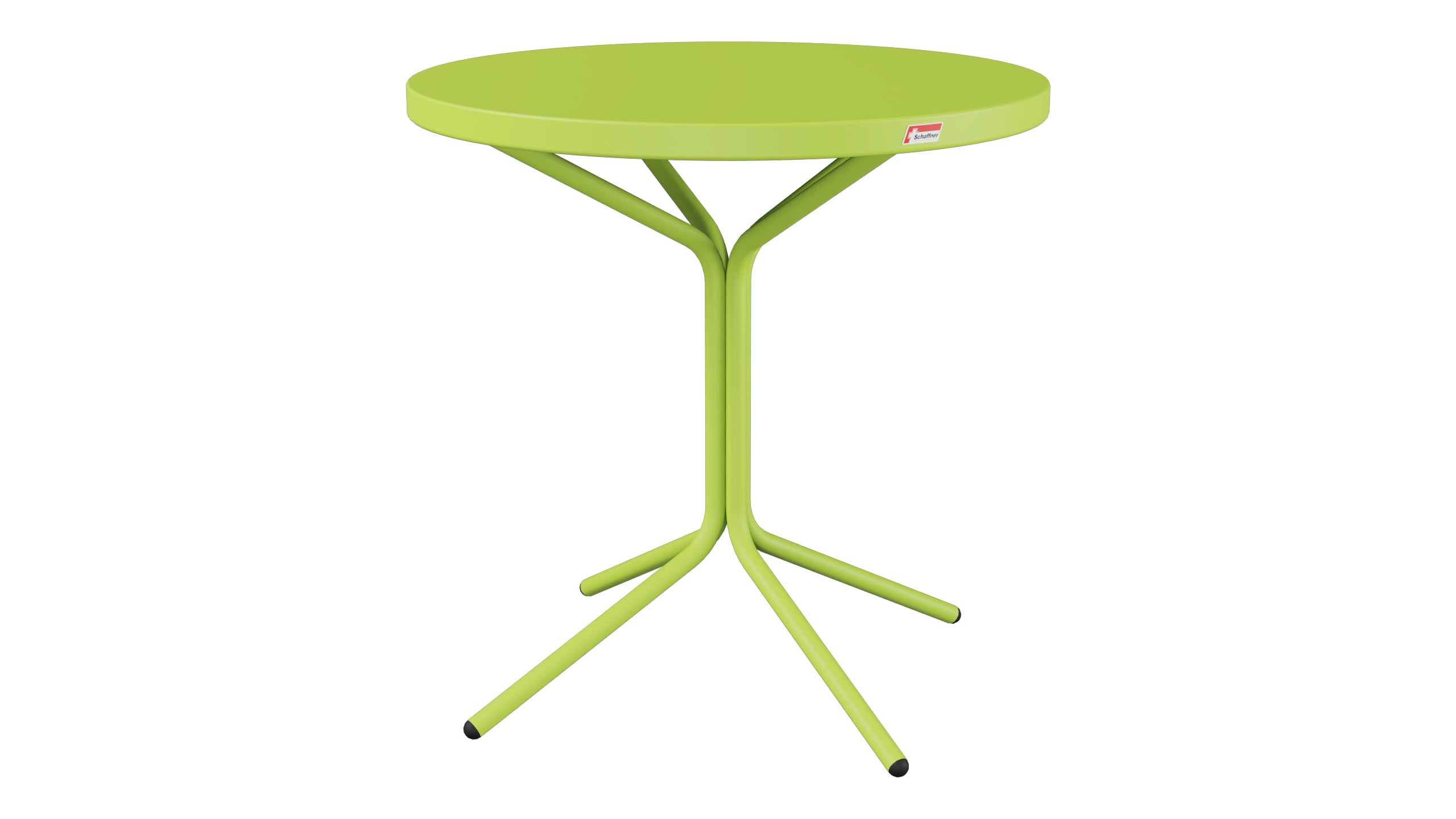 PIX Metall-Beistelltisch Outdoor ø54 / 54 in Hellgrün präsentiert im Onlineshop von KAQTU Design AG. Beistelltisch Outdoor ist von Schaffner