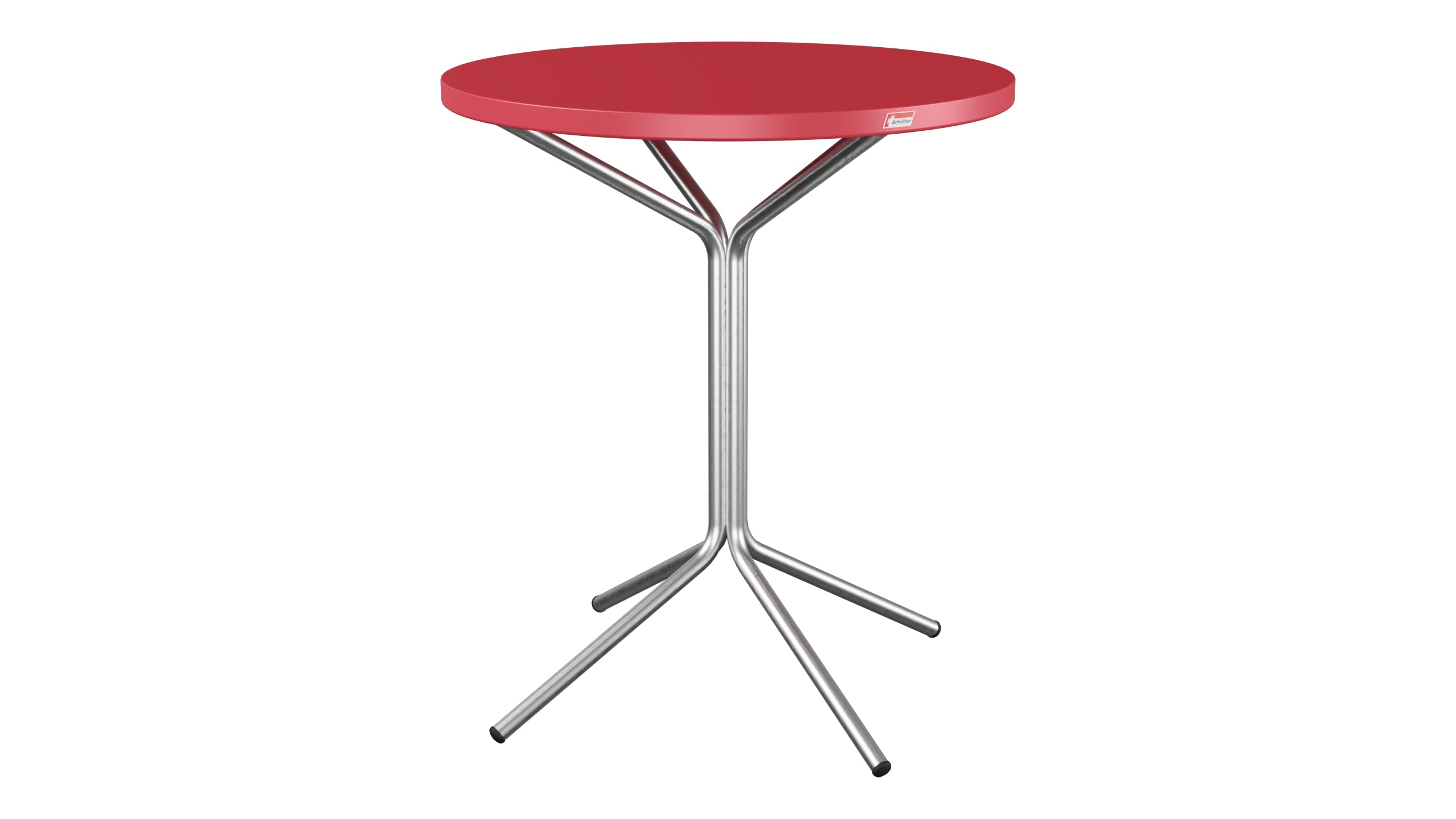 PIX Metall-Gartentisch ø60 / 70 in Ahornrot präsentiert im Onlineshop von KAQTU Design AG. Gartentisch ist von Schaffner