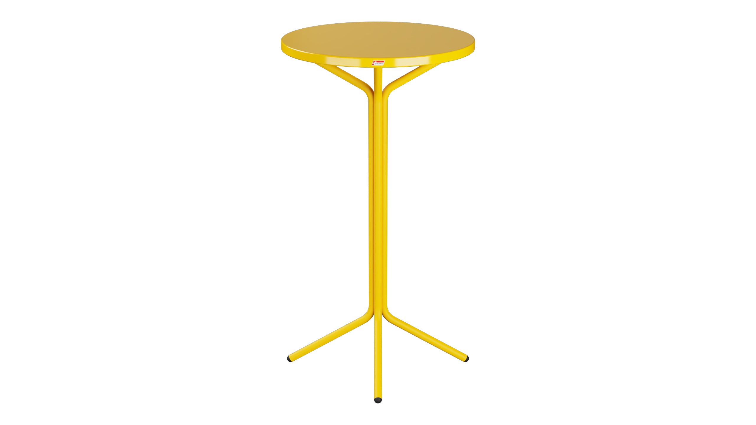PIX Metall-Stehtisch Outdoor ø60 / 110 in Gelb präsentiert im Onlineshop von KAQTU Design AG. Hochtisch Outdoor ist von Schaffner