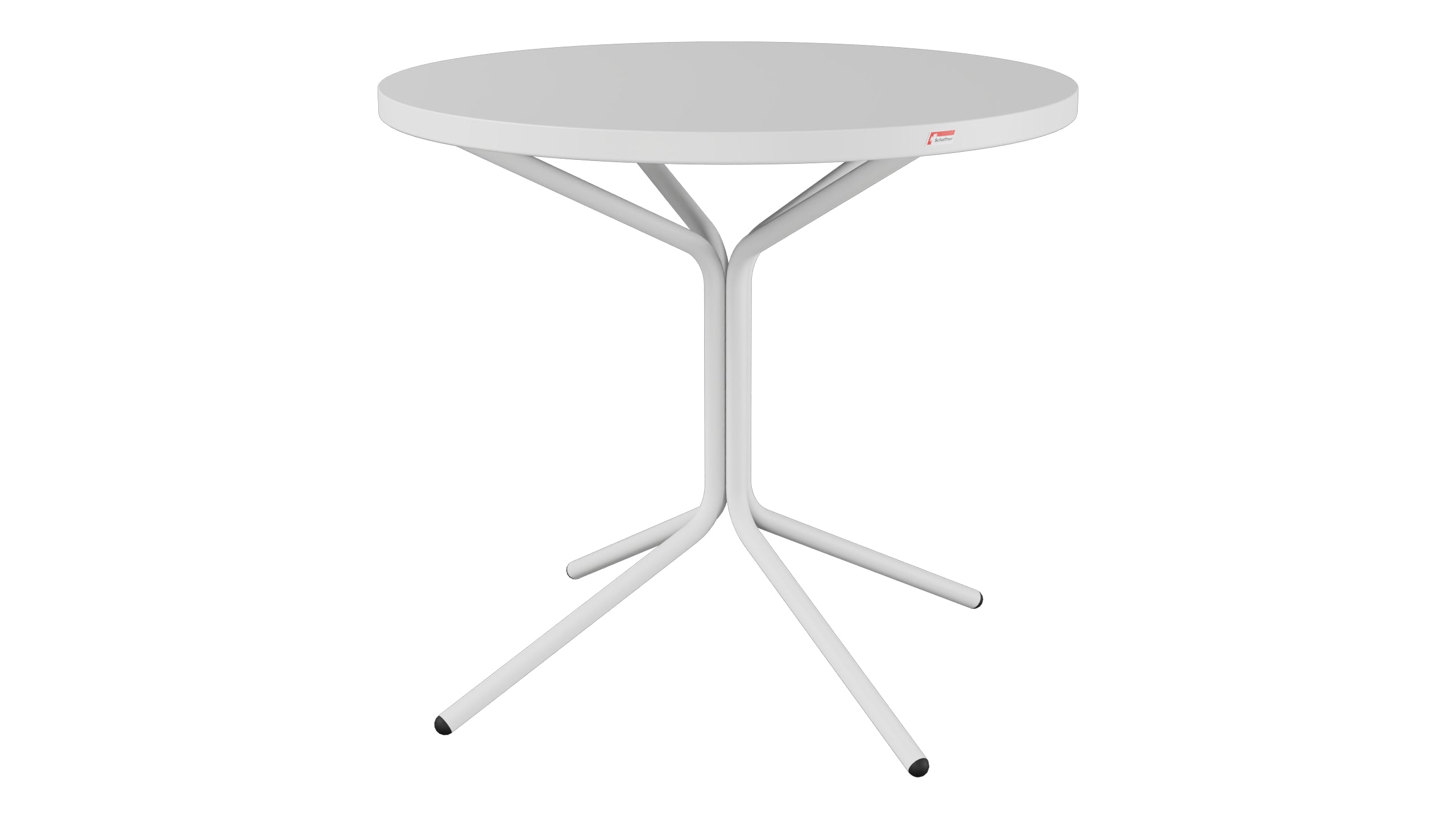 PIX Metall-Gartentisch ø80 / 72 in Weiss präsentiert im Onlineshop von KAQTU Design AG. Gartentisch ist von Schaffner