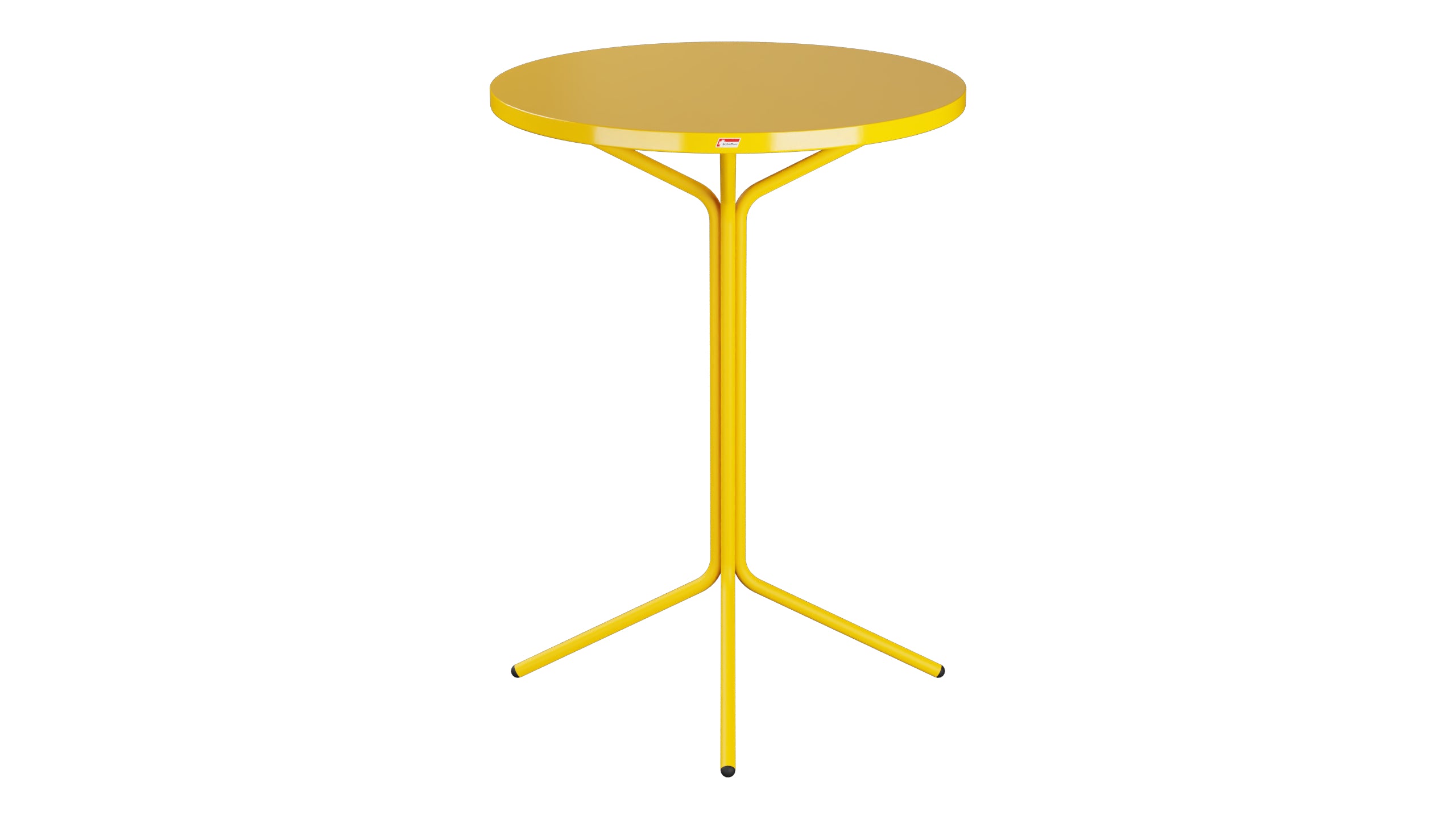PIX Metall-Stehtisch Outdoor ø80 / 110 in Gelb präsentiert im Onlineshop von KAQTU Design AG. Hochtisch Outdoor ist von Schaffner