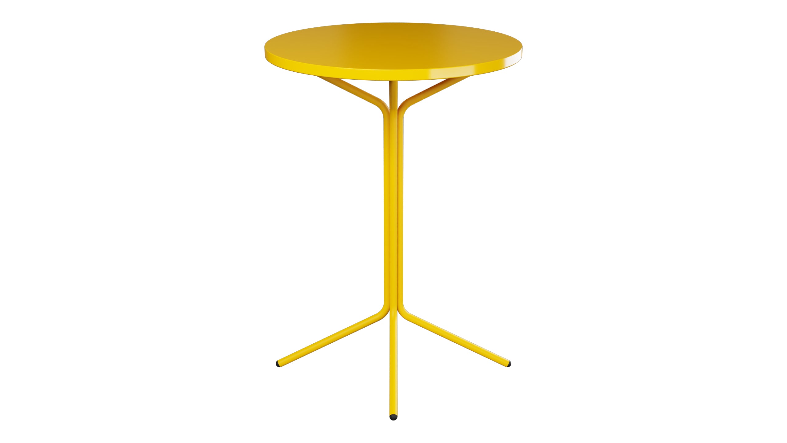 PIX Metall-Stehtisch Outdoor ø80 / 110 in Gelb präsentiert im Onlineshop von KAQTU Design AG. Hochtisch Outdoor ist von Schaffner