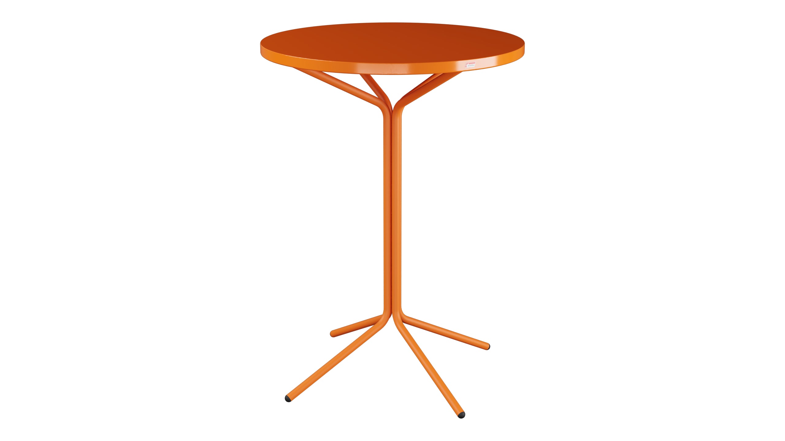 PIX Metall-Stehtisch Outdoor ø80 / 110 in Orange präsentiert im Onlineshop von KAQTU Design AG. Hochtisch Outdoor ist von Schaffner