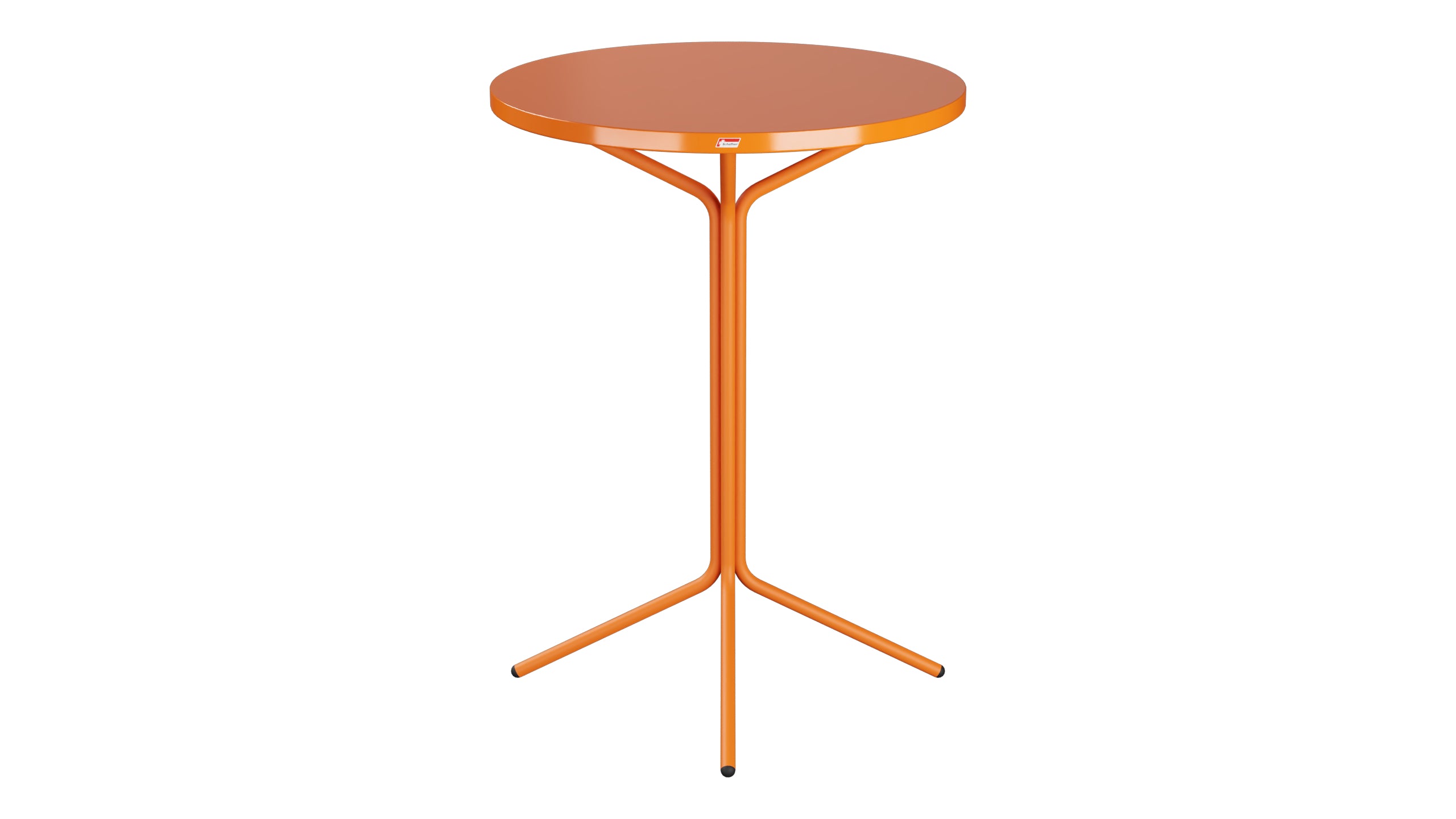 PIX Metall-Stehtisch Outdoor ø80 / 110 in Orange präsentiert im Onlineshop von KAQTU Design AG. Hochtisch Outdoor ist von Schaffner