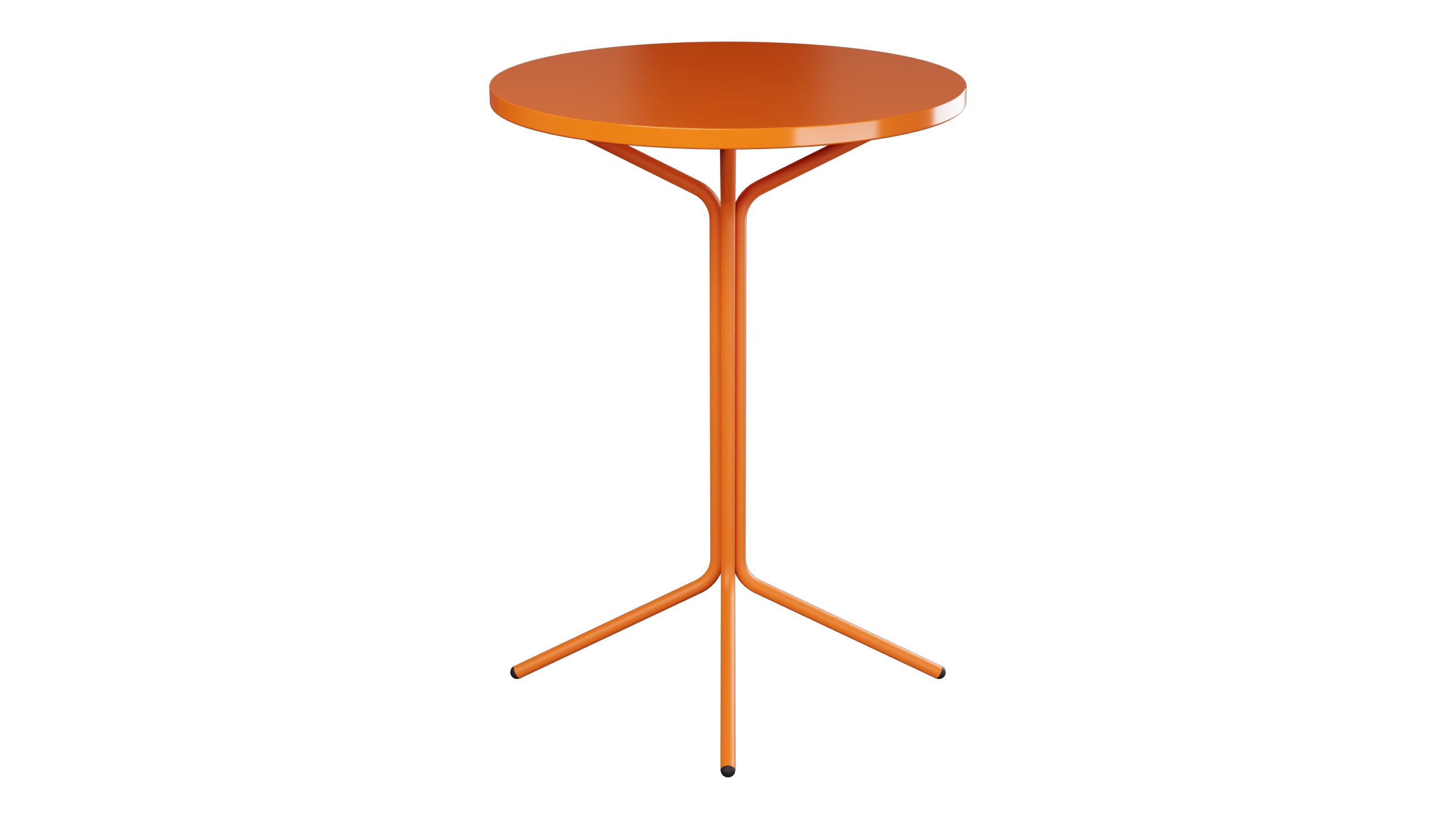PIX Metall-Stehtisch Outdoor ø80 / 110 in Orange präsentiert im Onlineshop von KAQTU Design AG. Hochtisch Outdoor ist von Schaffner