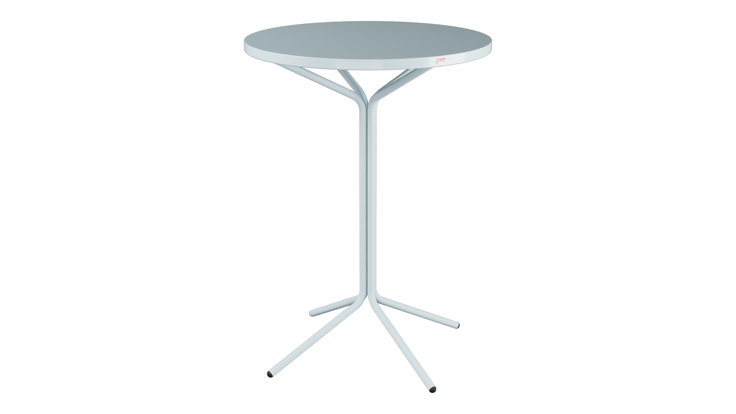 PIX Metall-Stehtisch Outdoor ø80 / 110 in Pastellblau präsentiert im Onlineshop von KAQTU Design AG. Hochtisch Outdoor ist von Schaffner