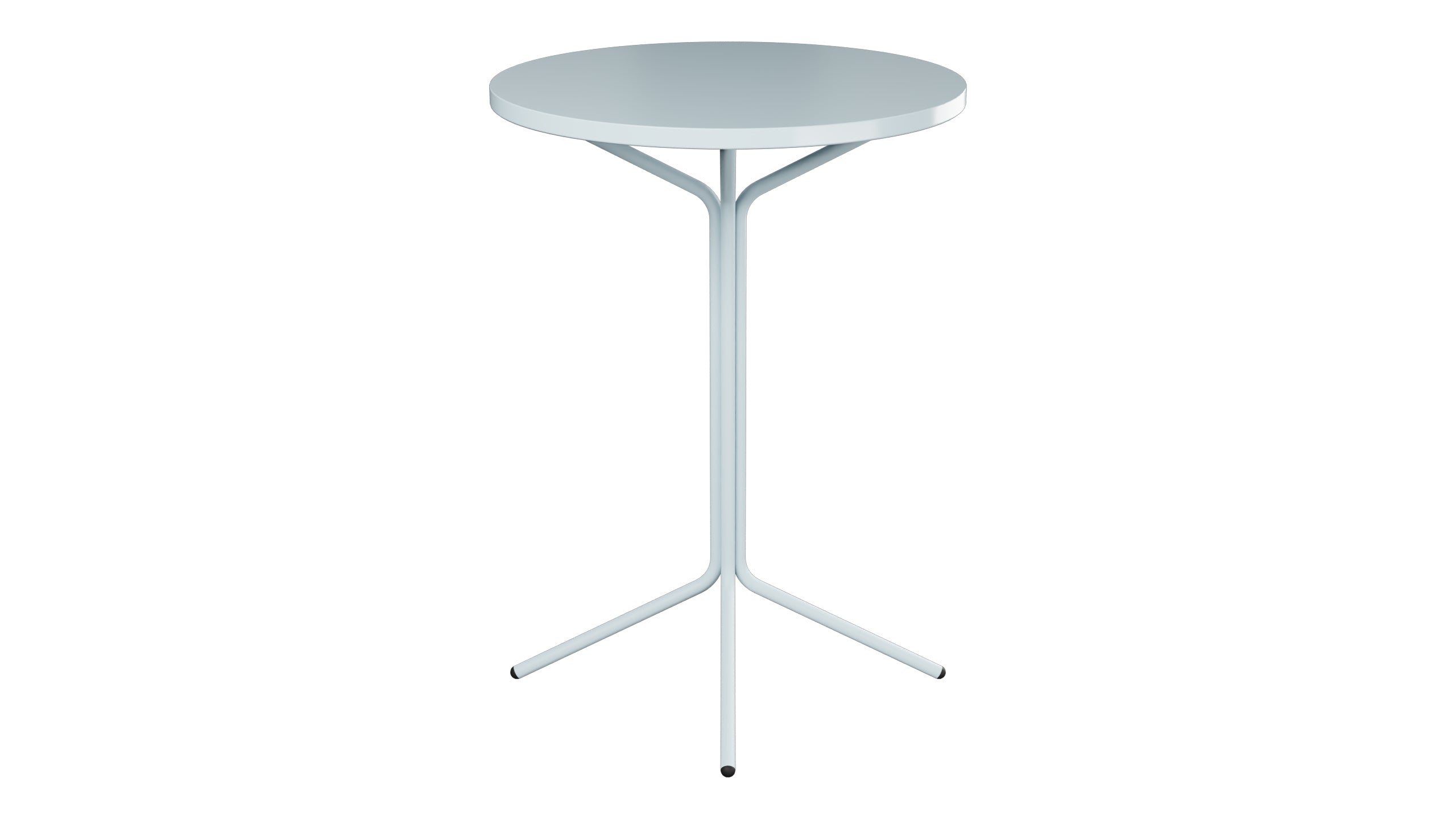 PIX Metall-Stehtisch Outdoor ø80 / 110 in Pastellblau präsentiert im Onlineshop von KAQTU Design AG. Hochtisch Outdoor ist von Schaffner