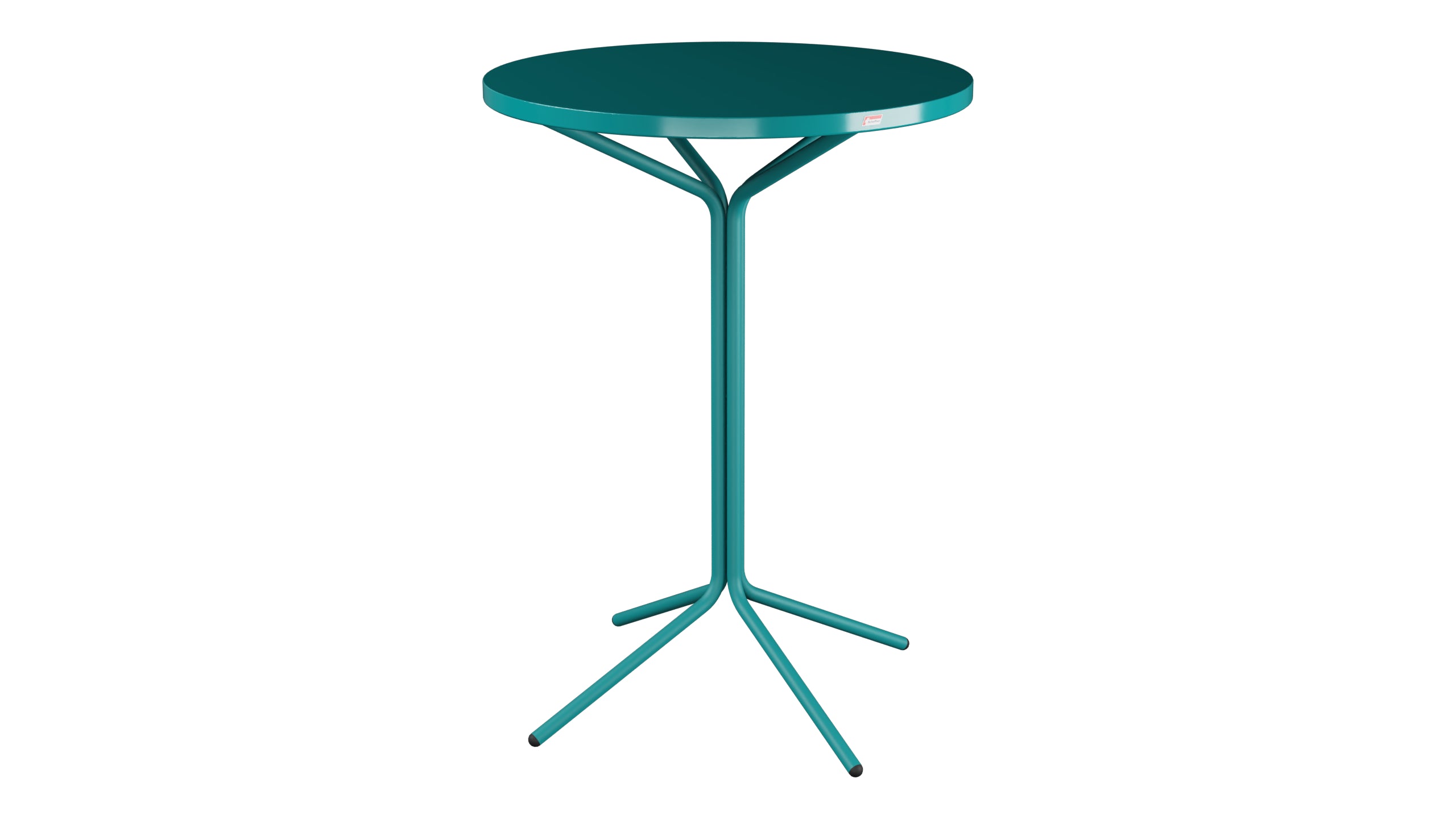 PIX Metall-Stehtisch Outdoor ø80 / 110 in Kaliblau präsentiert im Onlineshop von KAQTU Design AG. Hochtisch Outdoor ist von Schaffner