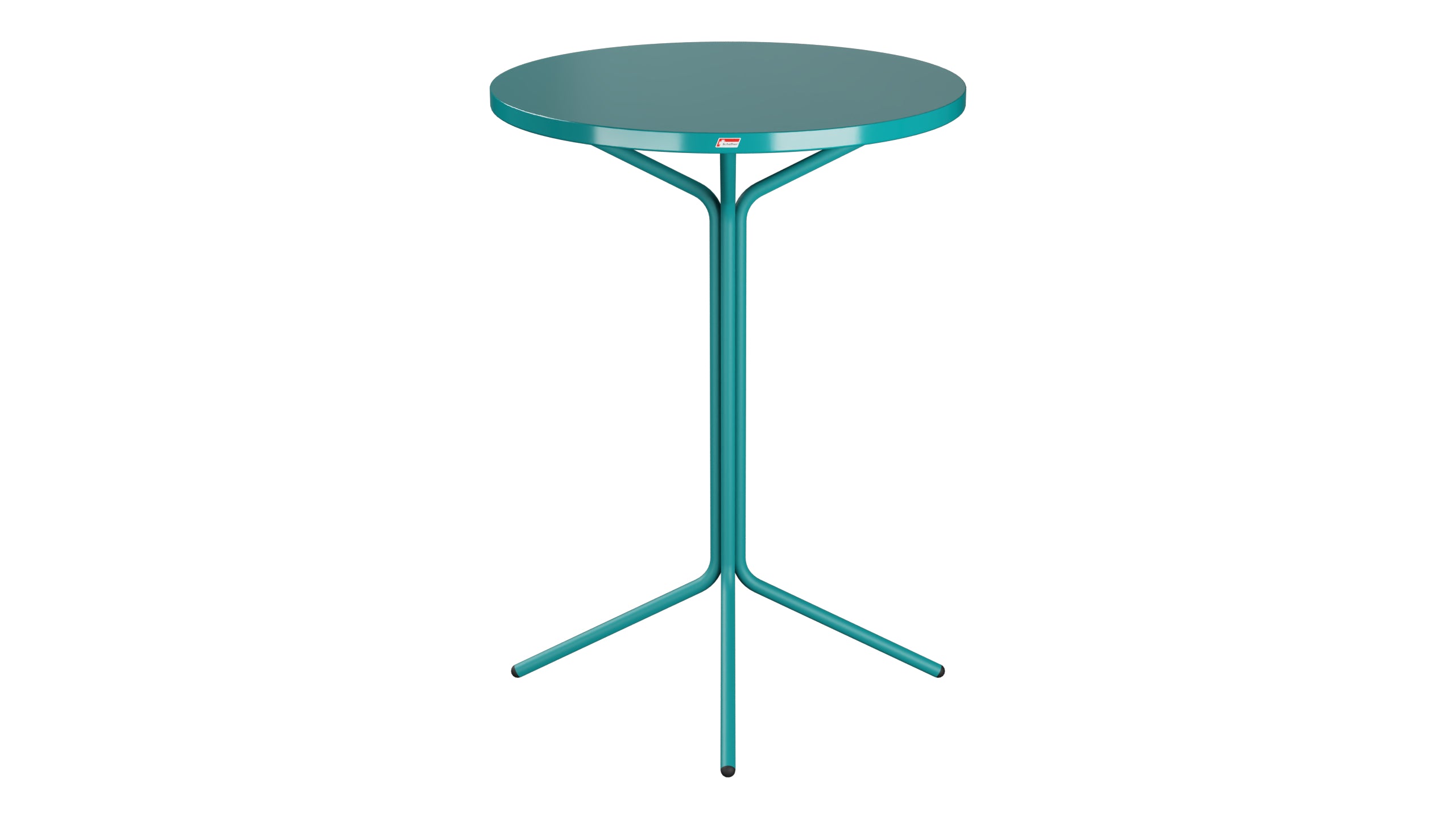 PIX Metall-Stehtisch Outdoor ø80 / 110 in Kaliblau präsentiert im Onlineshop von KAQTU Design AG. Hochtisch Outdoor ist von Schaffner