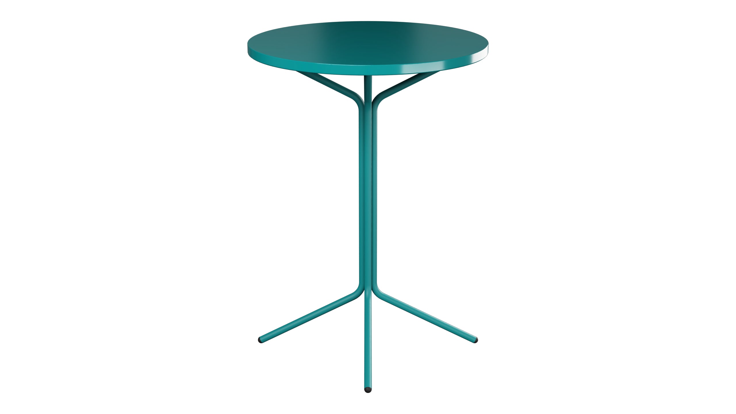 PIX Metall-Stehtisch Outdoor ø80 / 110 in Kaliblau präsentiert im Onlineshop von KAQTU Design AG. Hochtisch Outdoor ist von Schaffner